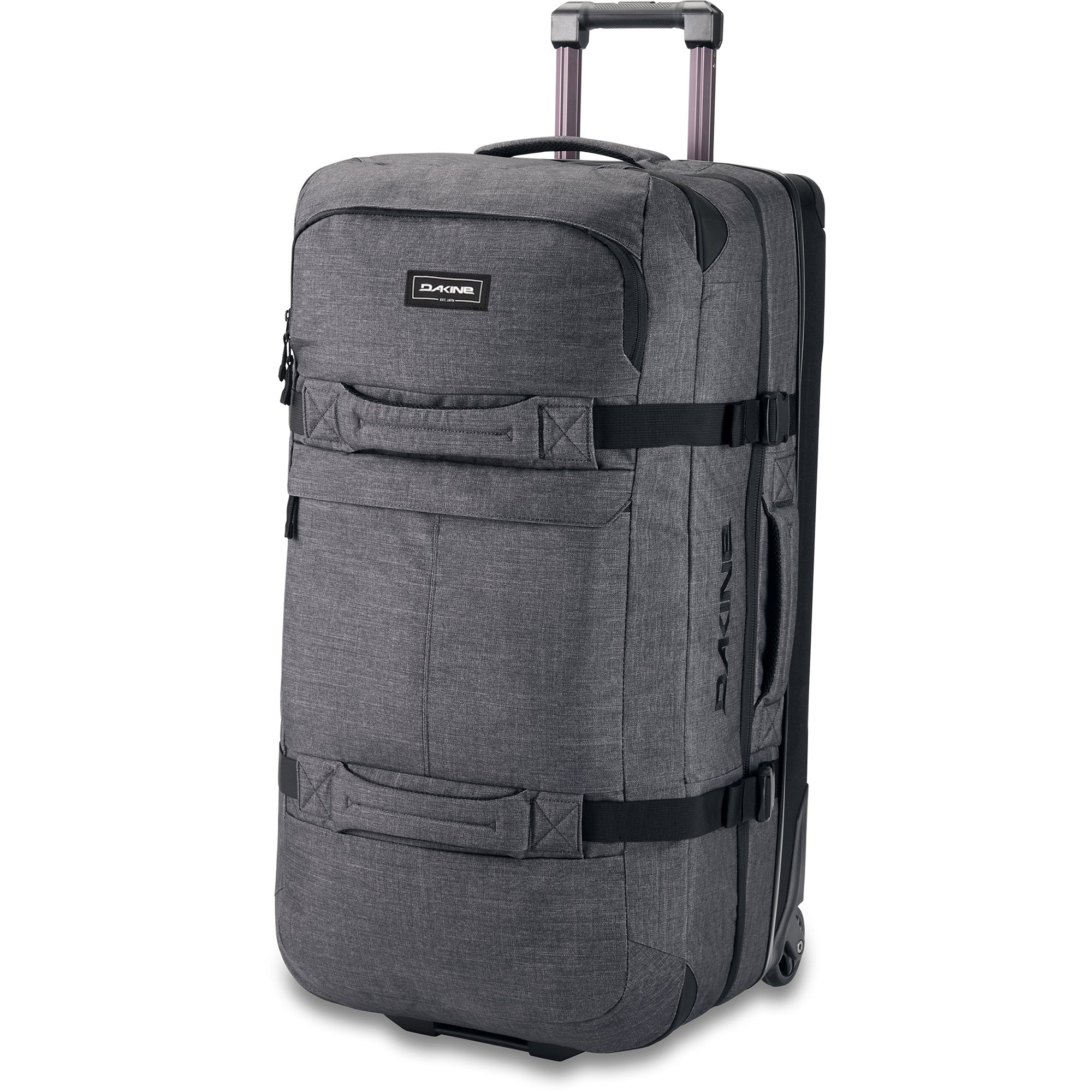 Dakine Split Roller Bag 110L Carbon - Large Durable Travel Luggage for Adventure & Business Trips - Perfect for Air Travel, Road Trips & Outdoor Gear Storage