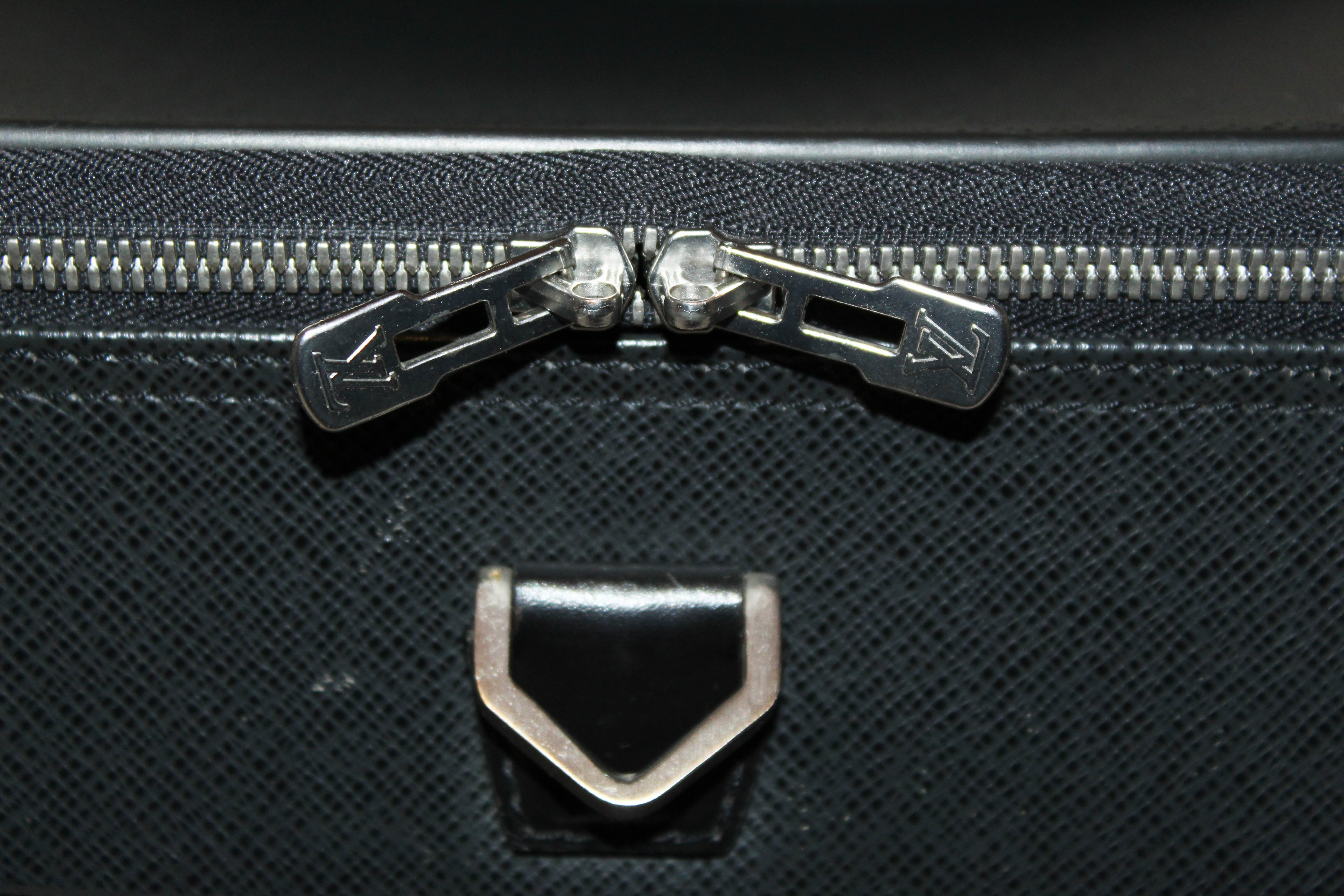 Authentic Louis Vuitton Black Taiga Leather Pegase 55 Carry-On Luggage - Luxury Travel Suitcase for Business Trips & Vacations