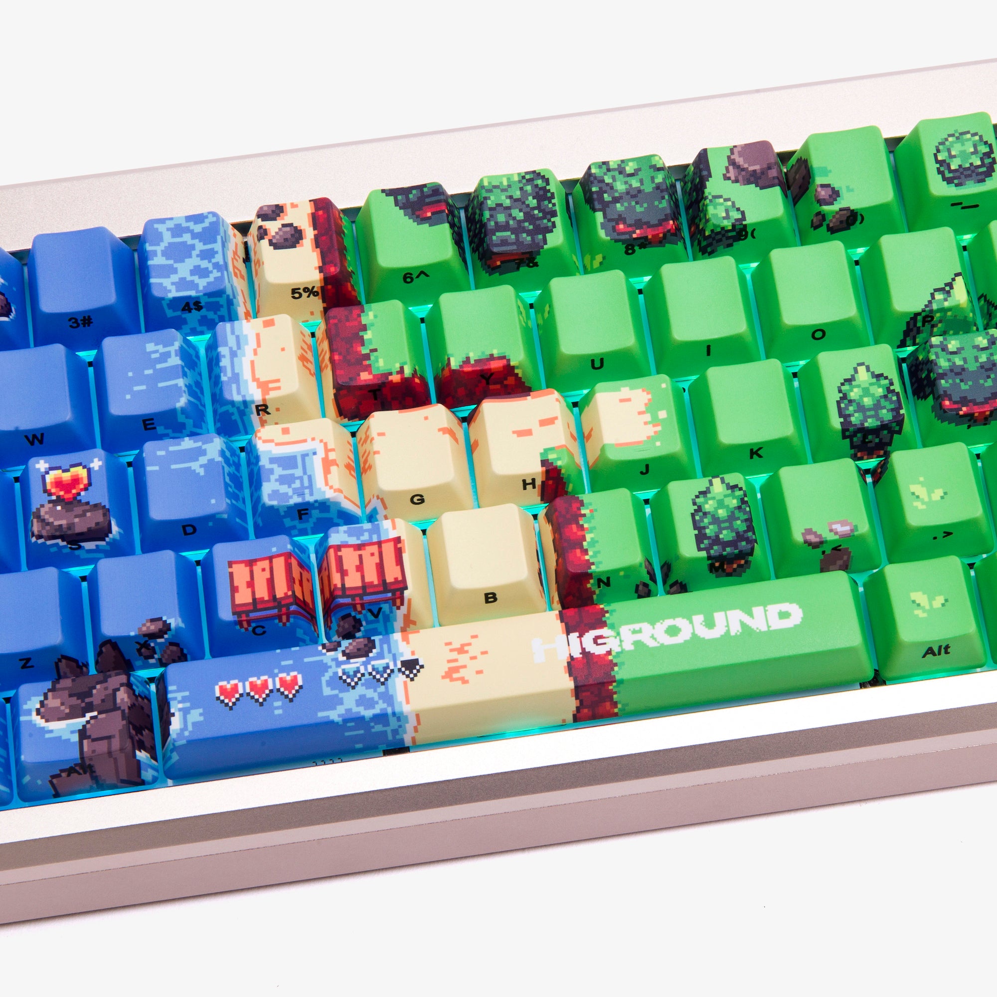 Higround 2 Summit 65 Mechanical Gaming Keyboard - Amora Bay Edition | Compact 65% Layout with RGB Backlighting | Perfect for Esports, Streaming & Office Work