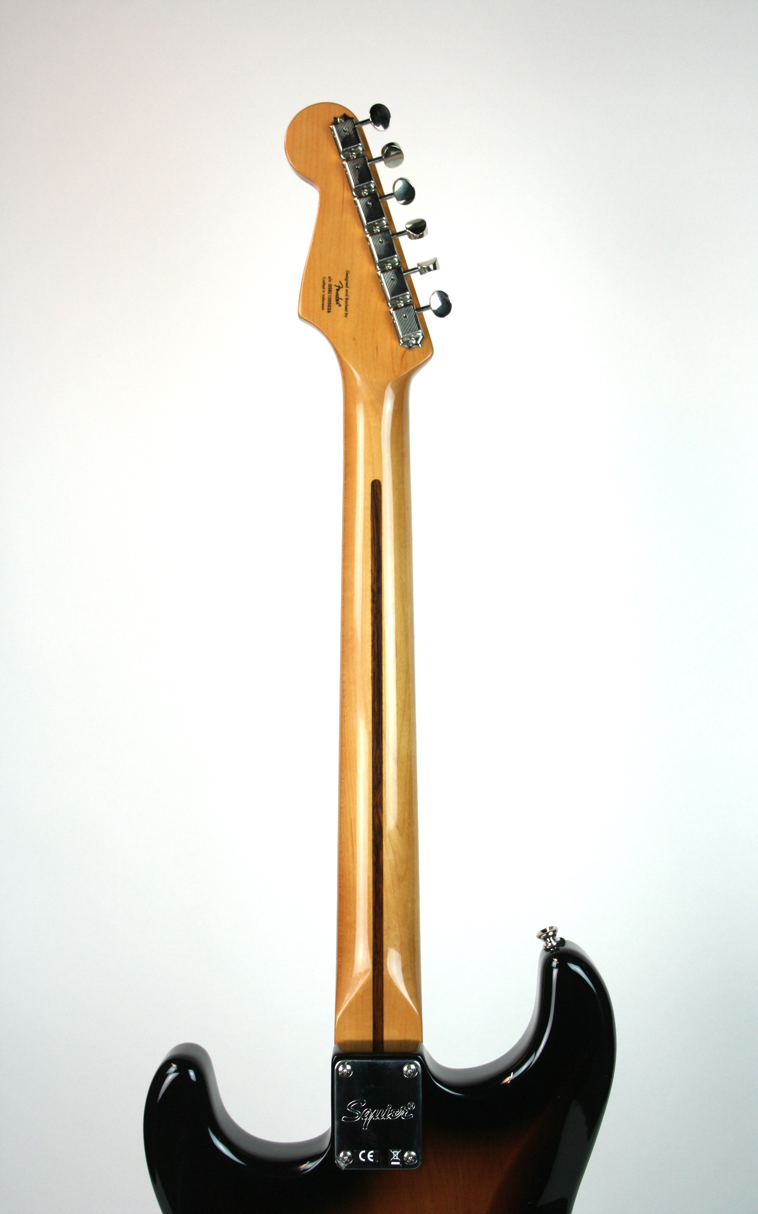 Squier Classic Vibe '50s Stratocaster Electric Guitar Bundle with Fender Mustang LT25 Amp - 2-Color Sunburst Finish for Home Studio & Live Performances