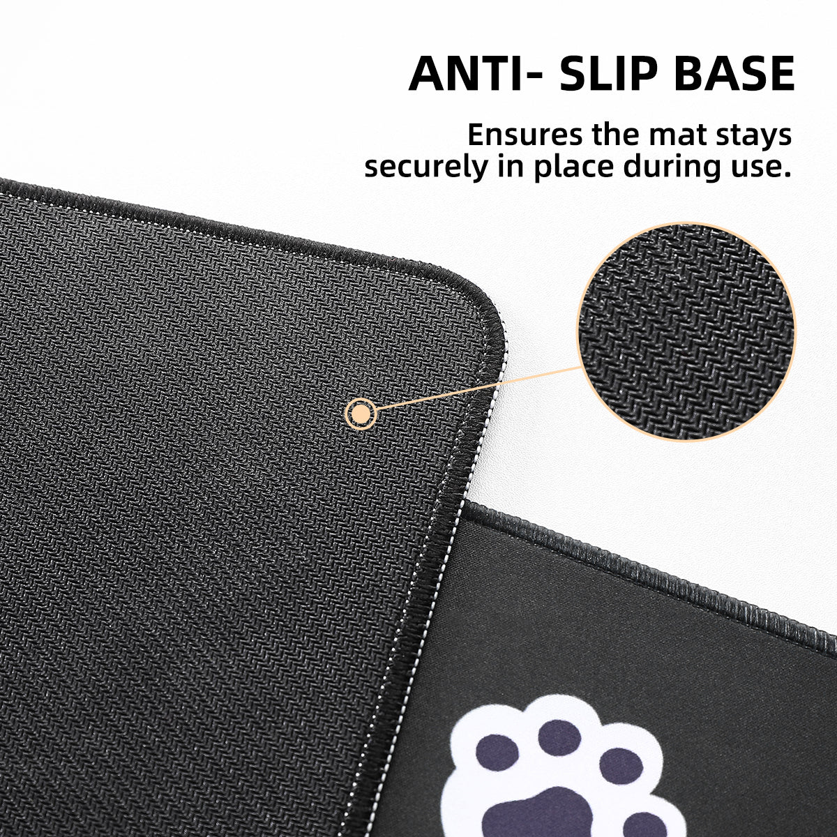 YUNZII Sweet Cat Mouse Pad - Cute Kawaii Cat Design Non-Slip Desk Mat for Gaming, Office & Home Use - Perfect for Computer, Laptop & Workspace Accessories