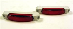 2 Pack Red LED Clearance Side Marker Lights for Trucks & Trailers - Waterproof, DOT Approved for Safe Night Driving & Road Visibility