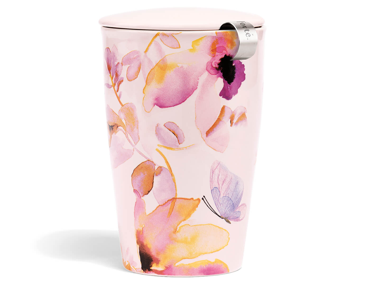 Premium KATI® Mariposa Steeping Cup with Infuser - Perfect for Loose Leaf Tea, Herbal Tea & Coffee - Ideal for Home, Office & Travel Use