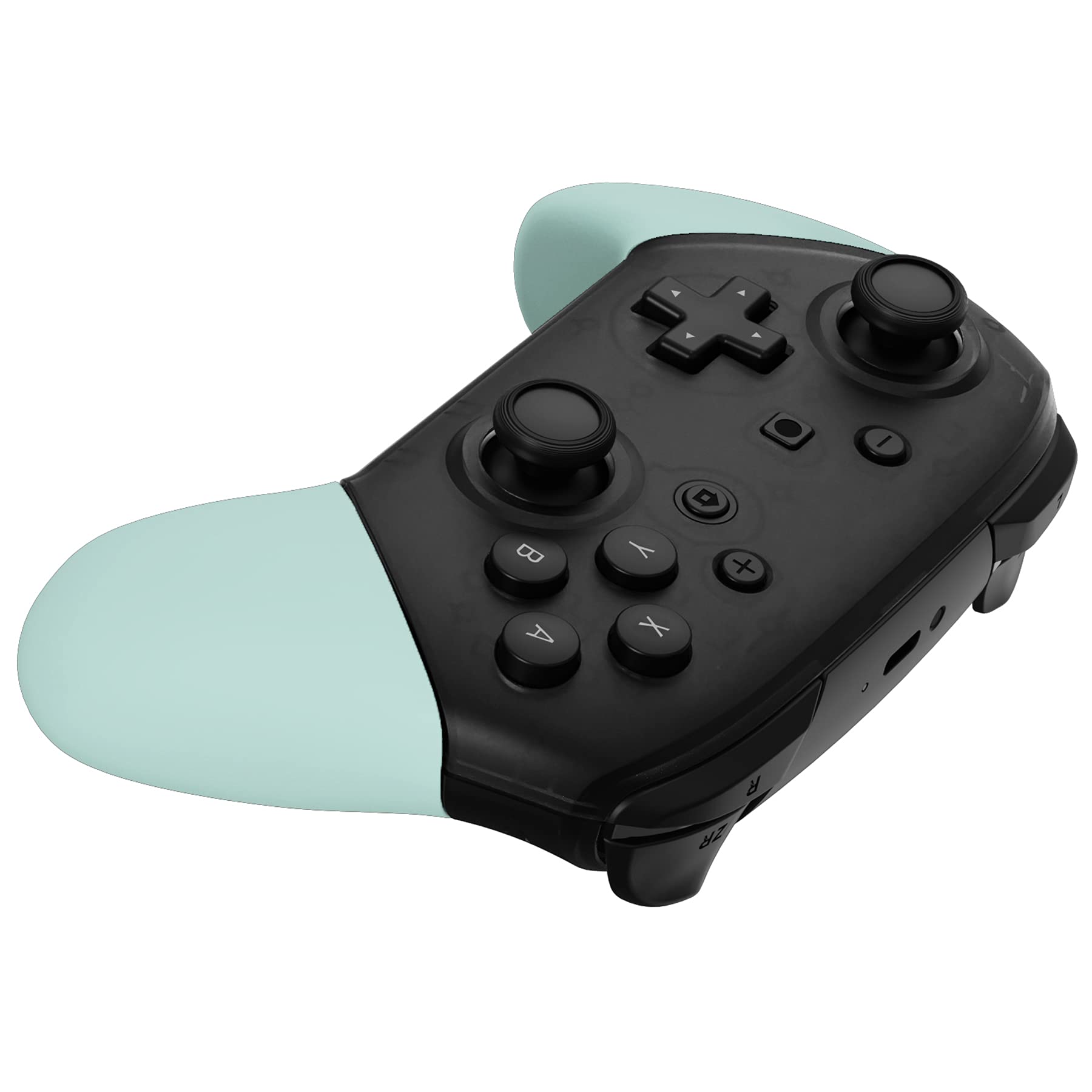 ExtremeRate Light Cyan Replacement Handles for Nintendo Switch Pro Controller - DIY Custom Grip Shell (Controller Not Included) - Perfect for Gaming, Comfort & Personalization