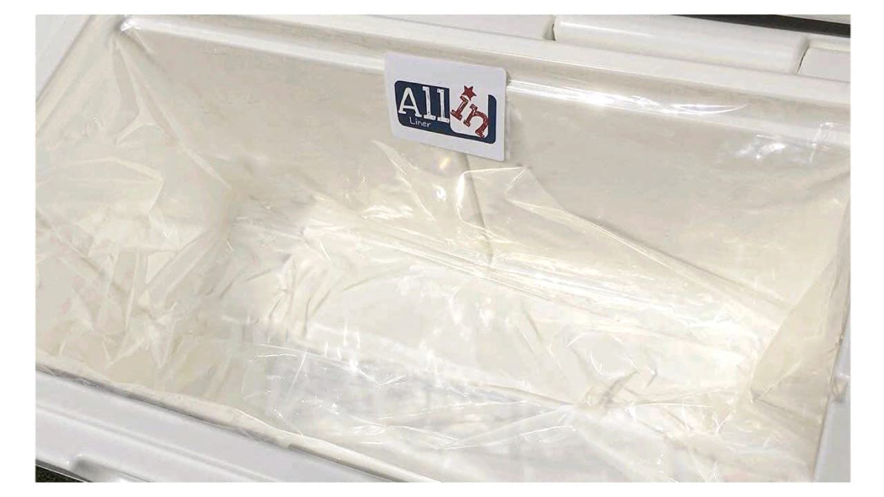 BPA-Free Disposable Cooler Liner Insert for Ice Chests (16QT to 150QT) - Leakproof Plastic Cooler Liner for Fishing, Camping, BBQ, Beverages & Meat Storage - Perfect for Outdoor Parties, Picnics, Tailgating & Food Preservation
