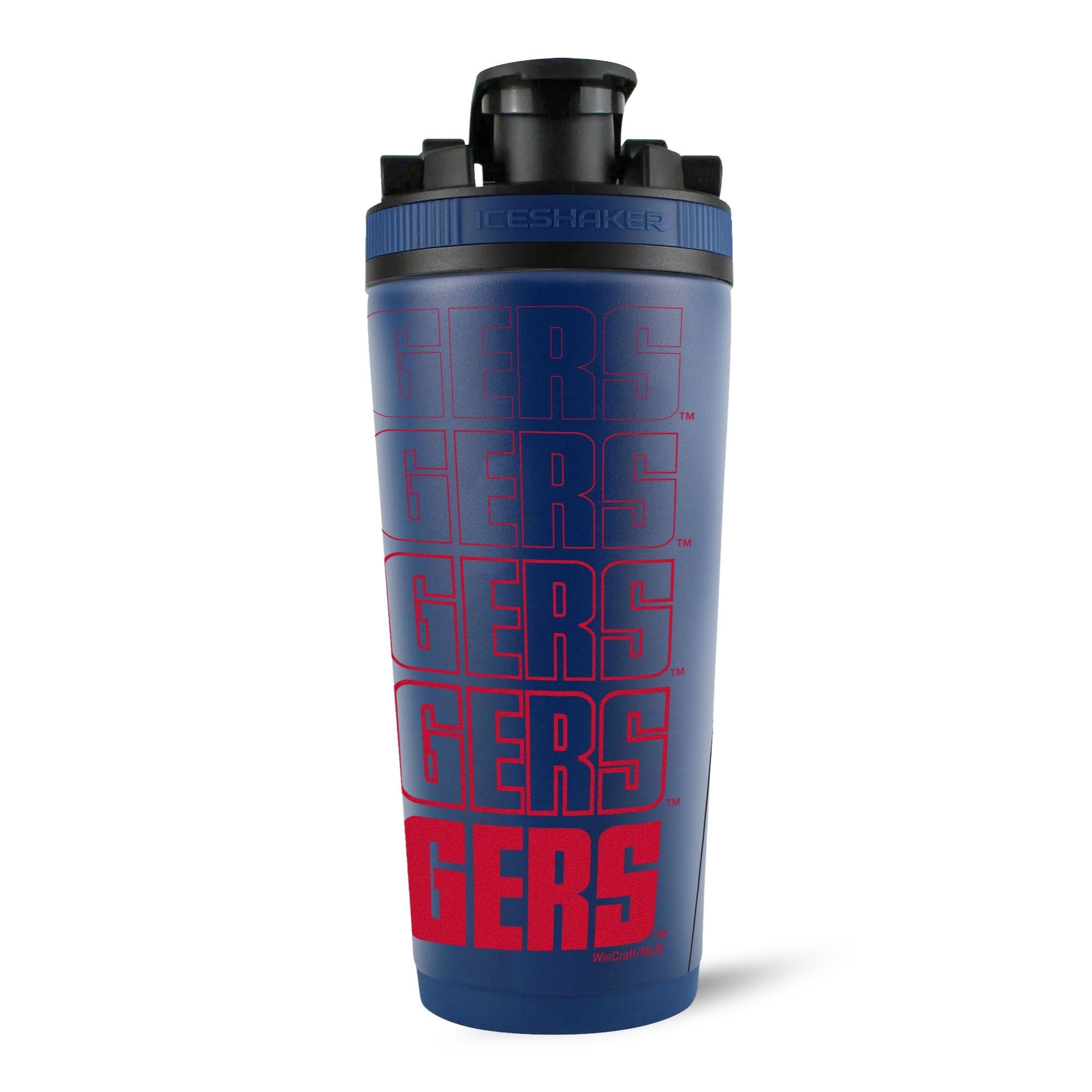 Official Texas Rangers 4D Ice Shaker Cup - Insulated Stainless Steel Tumbler for Cold Drinks, Perfect for Baseball Games, Gym Workouts & Outdoor Activities