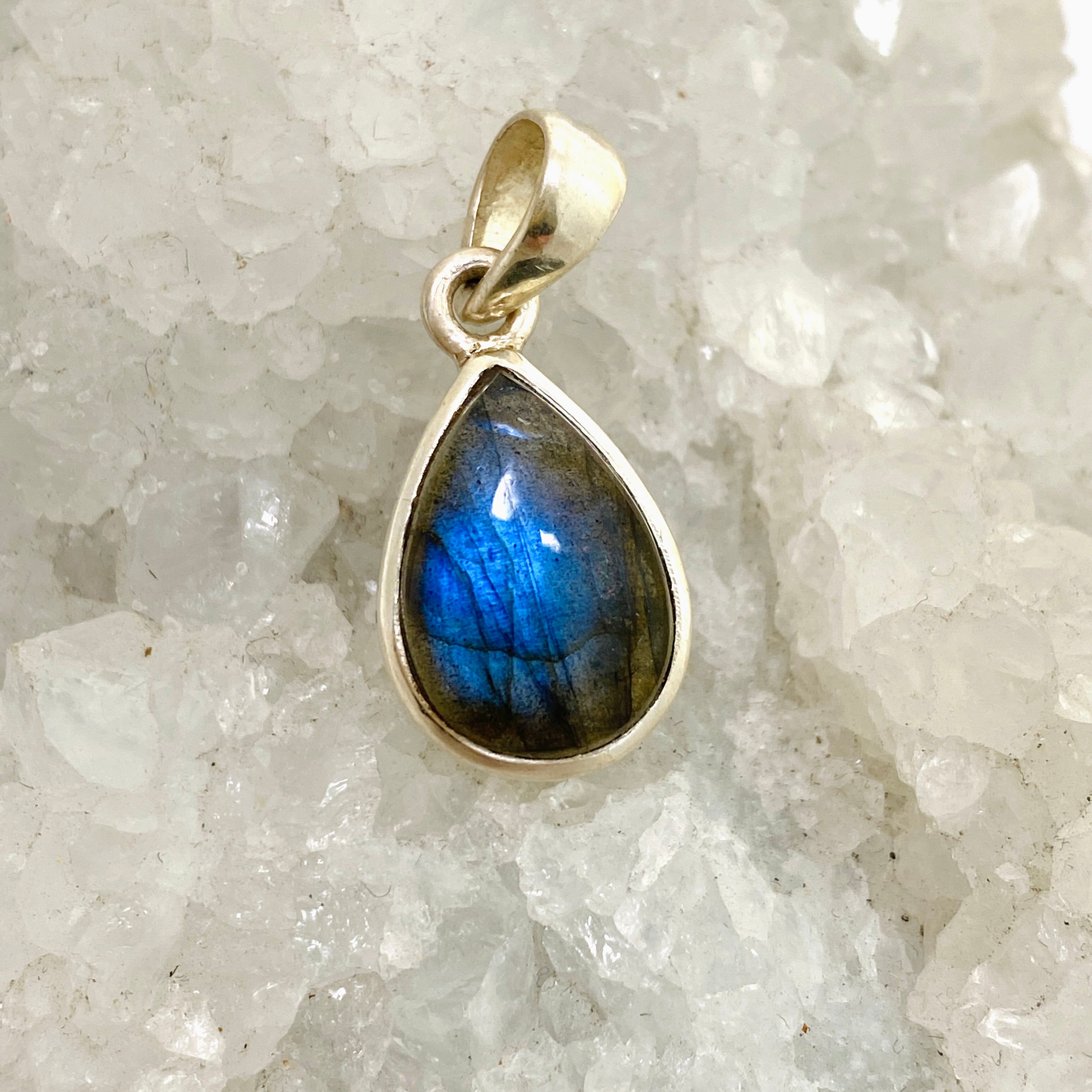 Natural Labradorite Teardrop Cabochon Pendant - Handmade Gemstone Jewelry PPGJ1050 | Healing Crystal Necklace for Meditation, Energy Work & Spiritual Gifts