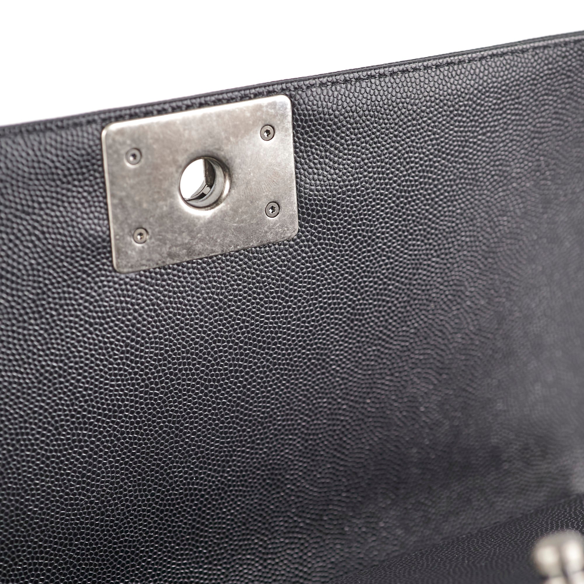 Chanel Old Medium Caviar Boy Bag Black with Microchip - Luxury Crossbody Bag for Women, Perfect for Date Night & Evening Events