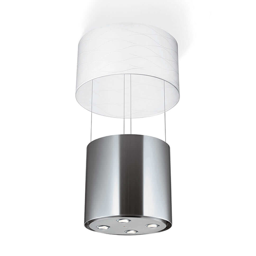 Faber Zoom 21 Inch Vanilla Glass Shade - Elegant Ceiling Light Fixture for Living Room, Bedroom & Dining Room Decor