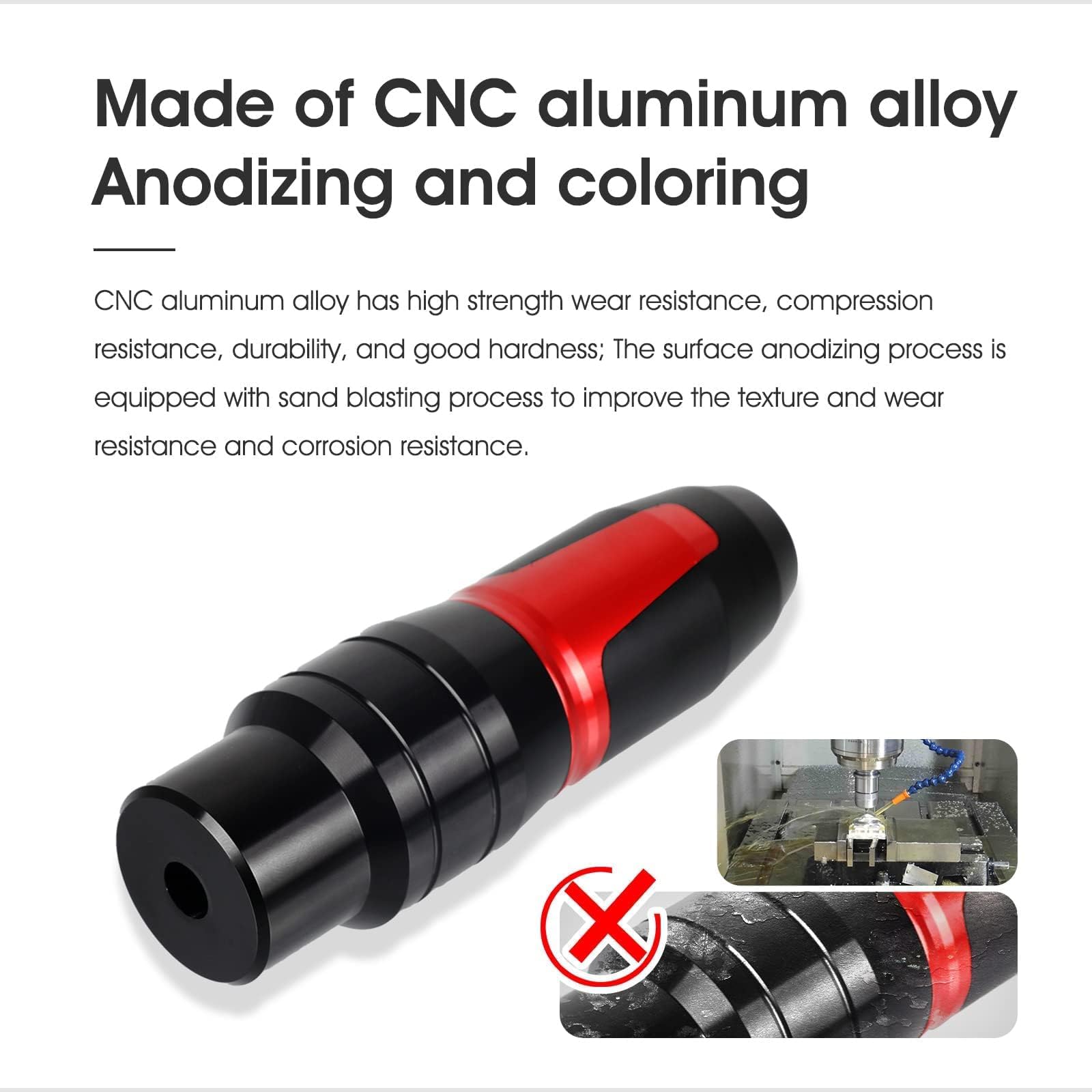 Universal Motorcycle Exhaust Pipe Protector - Anti-Falling Bar Frame Sliders (Red) - Fits Multistrada, CB300R, CBR500R, ZX6R, ZX14R, Ninja 500, RSV4, RC51 - Perfect for Street Bikes and Racing Motorcycles