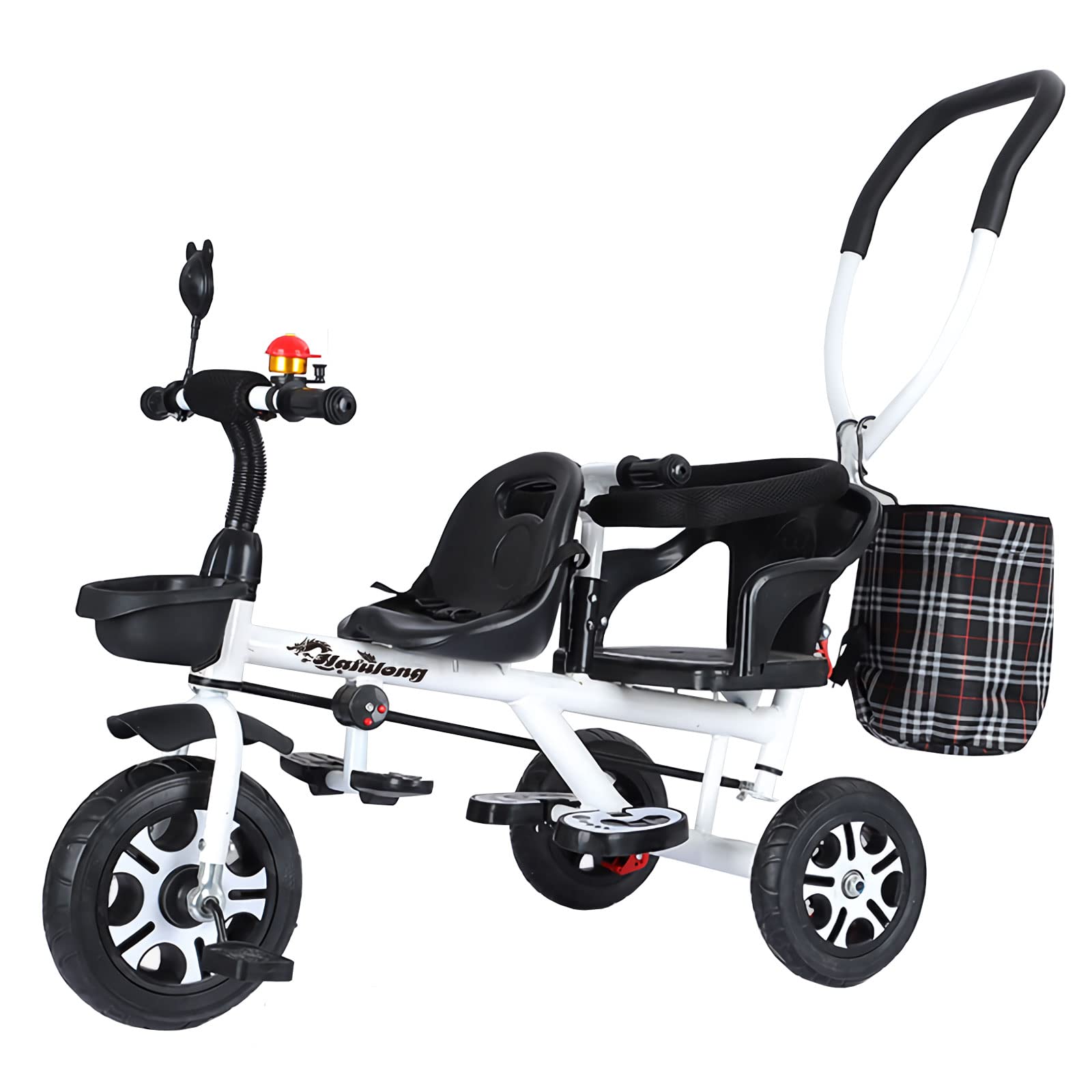 **Best 3-in-1 Kids Tricycle with Removable Push Handle, Foldable Footrest & Storage Basket – Safe Dual Brake System for Toddlers – Perfect for Outdoor Playground, Park Rides & Backyard Fun**