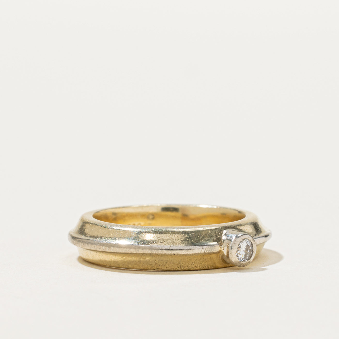 0.06ct Single Stone Diamond Wedding Band Ring - Size 4.5 - Dainty & Elegant Solitaire Engagement Ring for Women - Perfect for Proposals, Anniversaries & Special Occasions