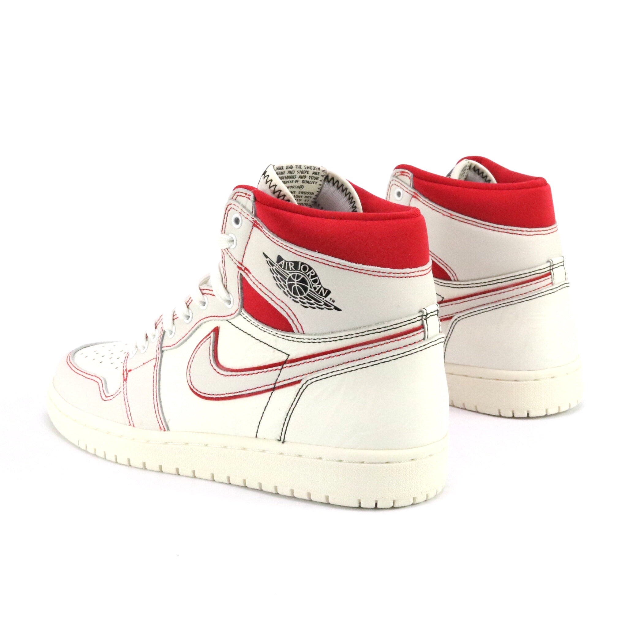 Air Jordan 1 Retro High OG Phantom Sail Black Sneakers - Men's Basketball Shoes for Streetwear & Casual Style