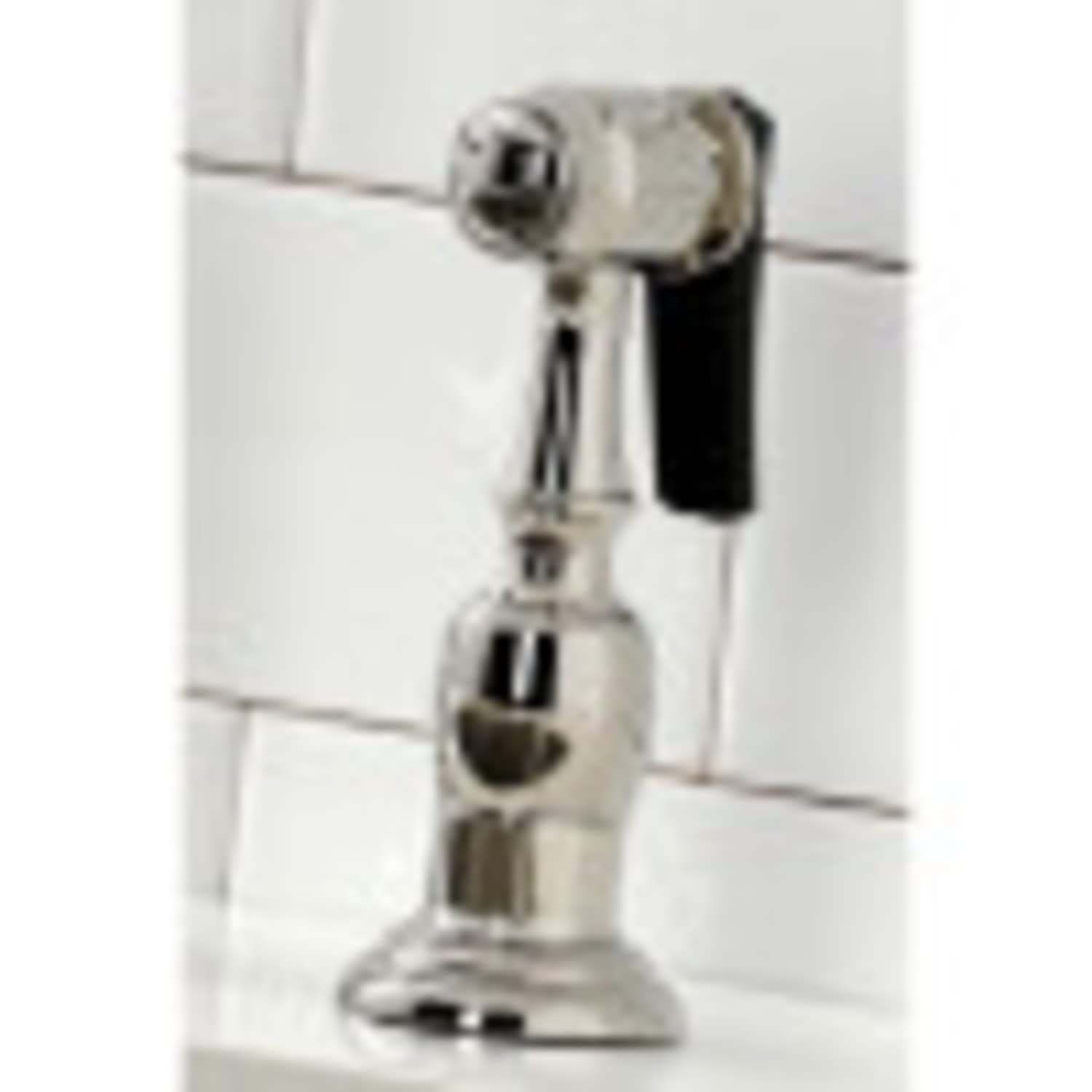 Kingston Brass Heritage 8-Inch Center Kitchen Faucet with Side Sprayer - High Arc Pull-Out Sprayer for Modern Kitchen Sink, Perfect for Washing Dishes and Filling Pots