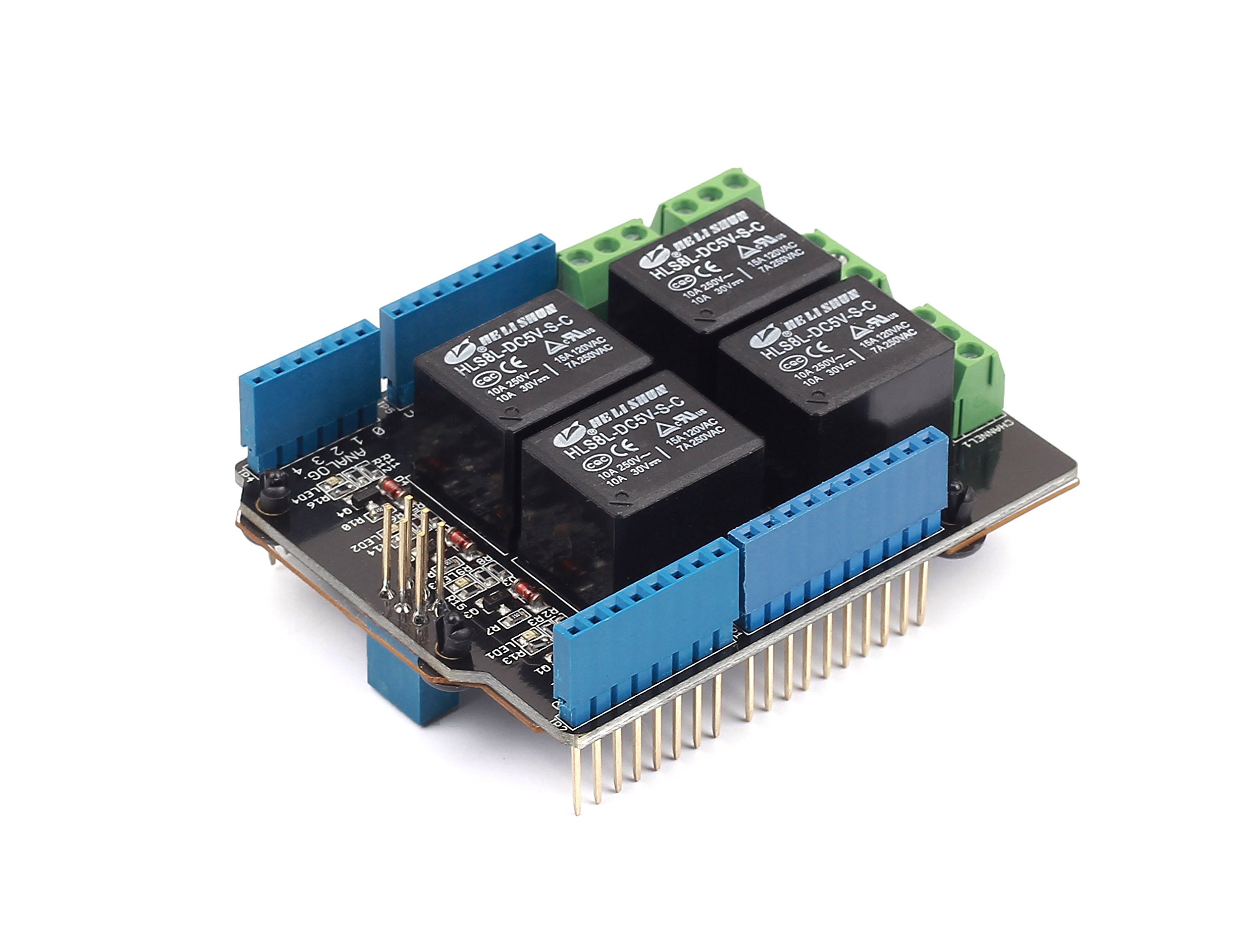 SeeedStudio Relay Shield v3.0 for Arduino - Open Source DIY Electronics Project Kit for Home Automation, IoT & Robotics