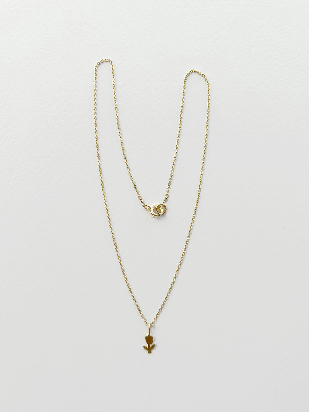 Elegant 14K Gold Tulip Pendant Necklace for Women - Perfect Gift for Birthday, Anniversary & Valentine's Day