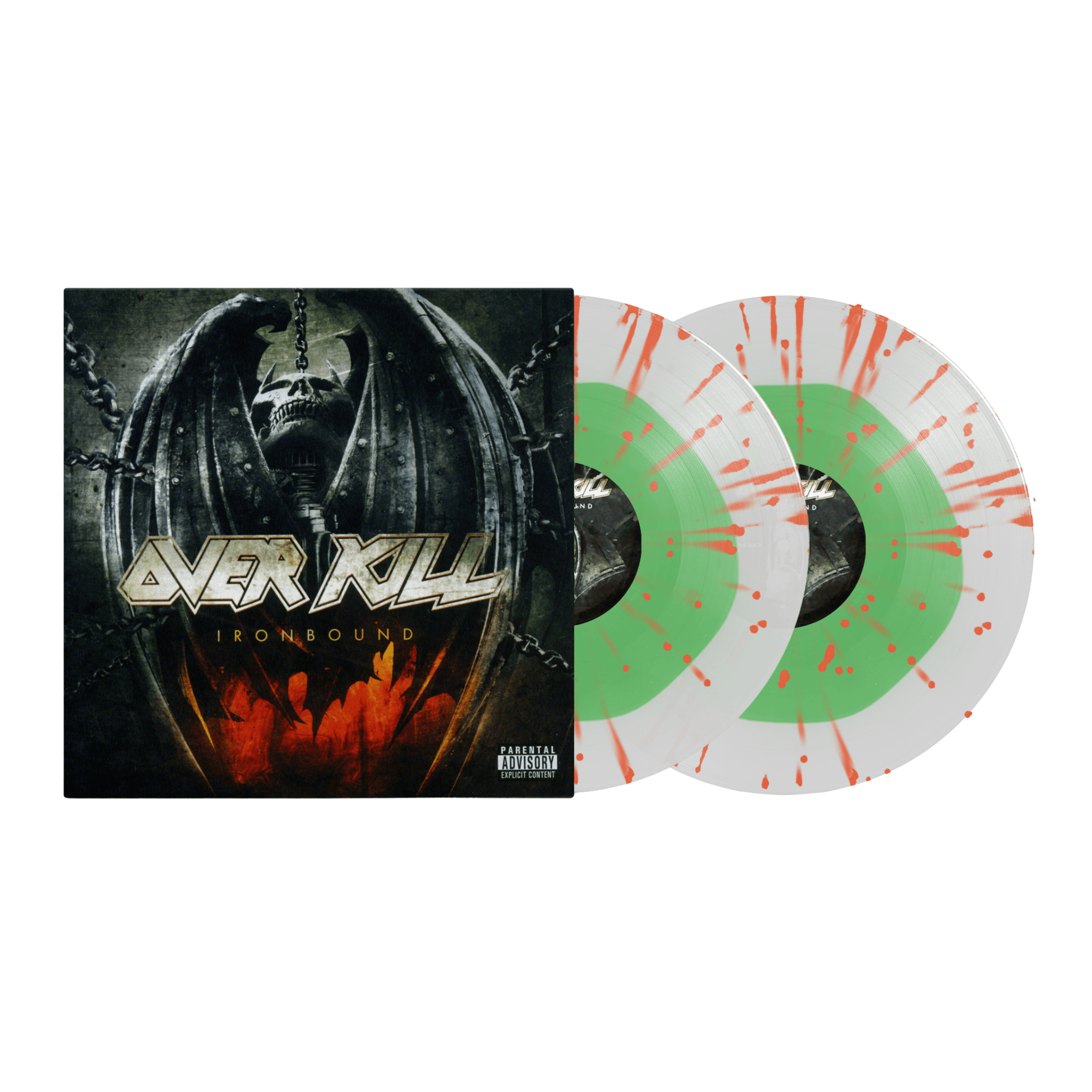 Overkill Ironbound Color In Color Vinyl 2xLP - Limited Edition Heavy Metal Music Album for Collectors & Fans - Perfect for Home Listening, Gifts, and Music Collections