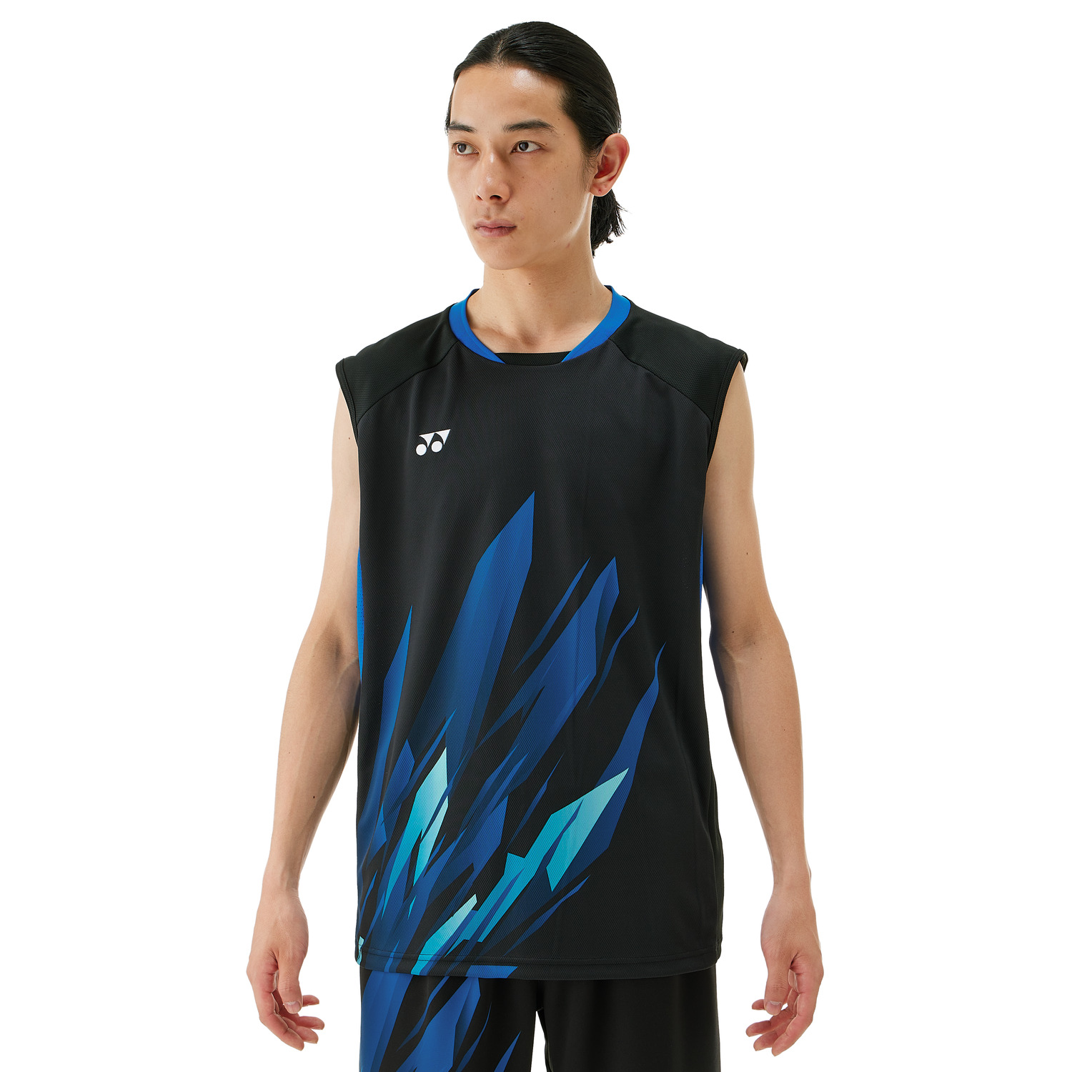 Yonex Premium Game Sleeveless Top 10669Y Black - High-Quality Men's Tennis Shirt Made in Japan | Perfect for Summer Training & Competitive Matches