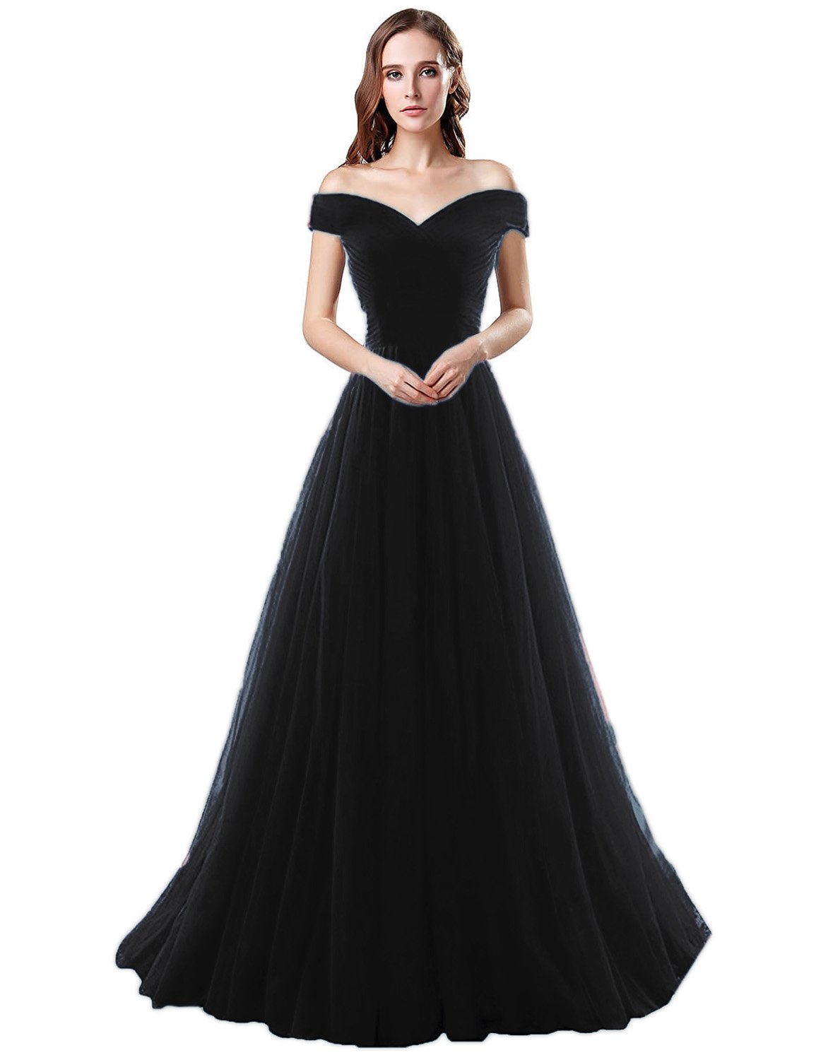 Sarahbridal Juniors Off Shoulder Ruffles Evening Dress - Elegant Formal Prom Ball Gown SAXRK180311 | Perfect for Homecoming, Prom Night & Special Occasions