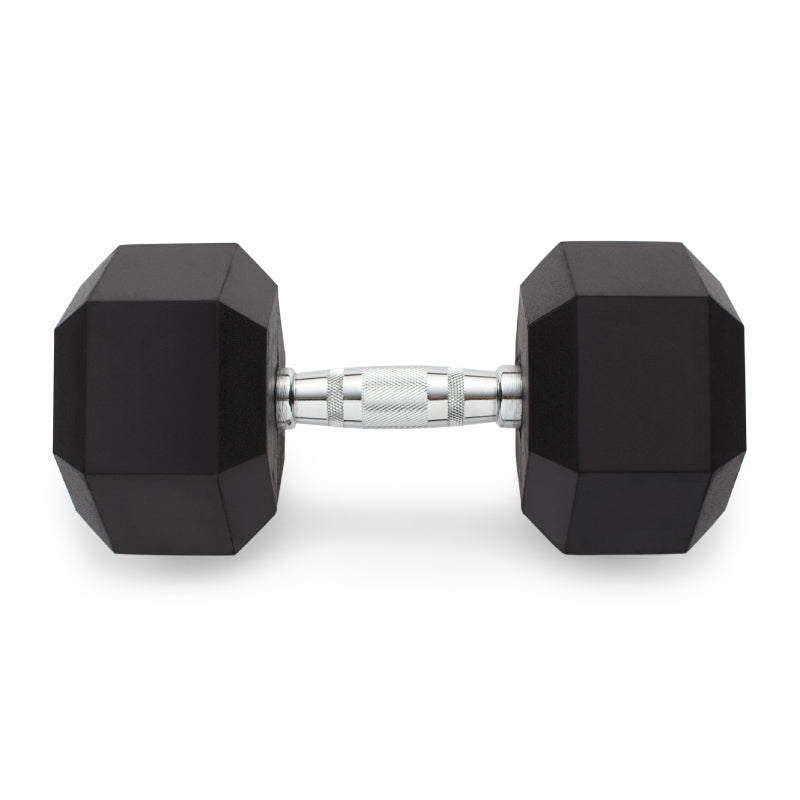Weider Rubber Hex Dumbbell 95 lbs - Heavy Duty Workout Equipment for Home Gym, Strength Training & Weight Lifting - Perfect for CrossFit, Bodybuilding & Fitness Enthusiasts