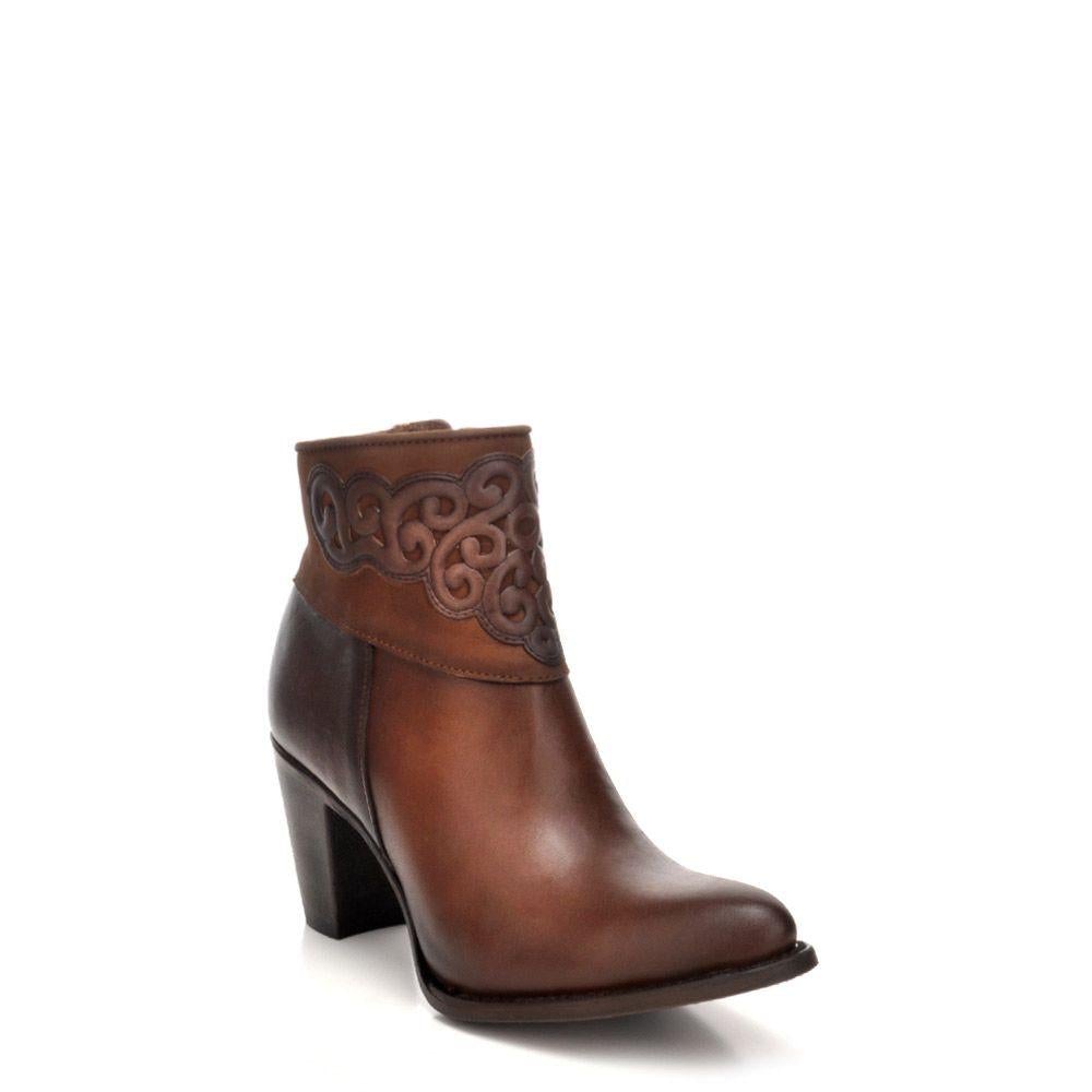 Fashion Women's Cuadra Honey Cowboy Leather Ankle Boots - Stylish Western Booties for Casual Wear, Country Outfits & Date Nights