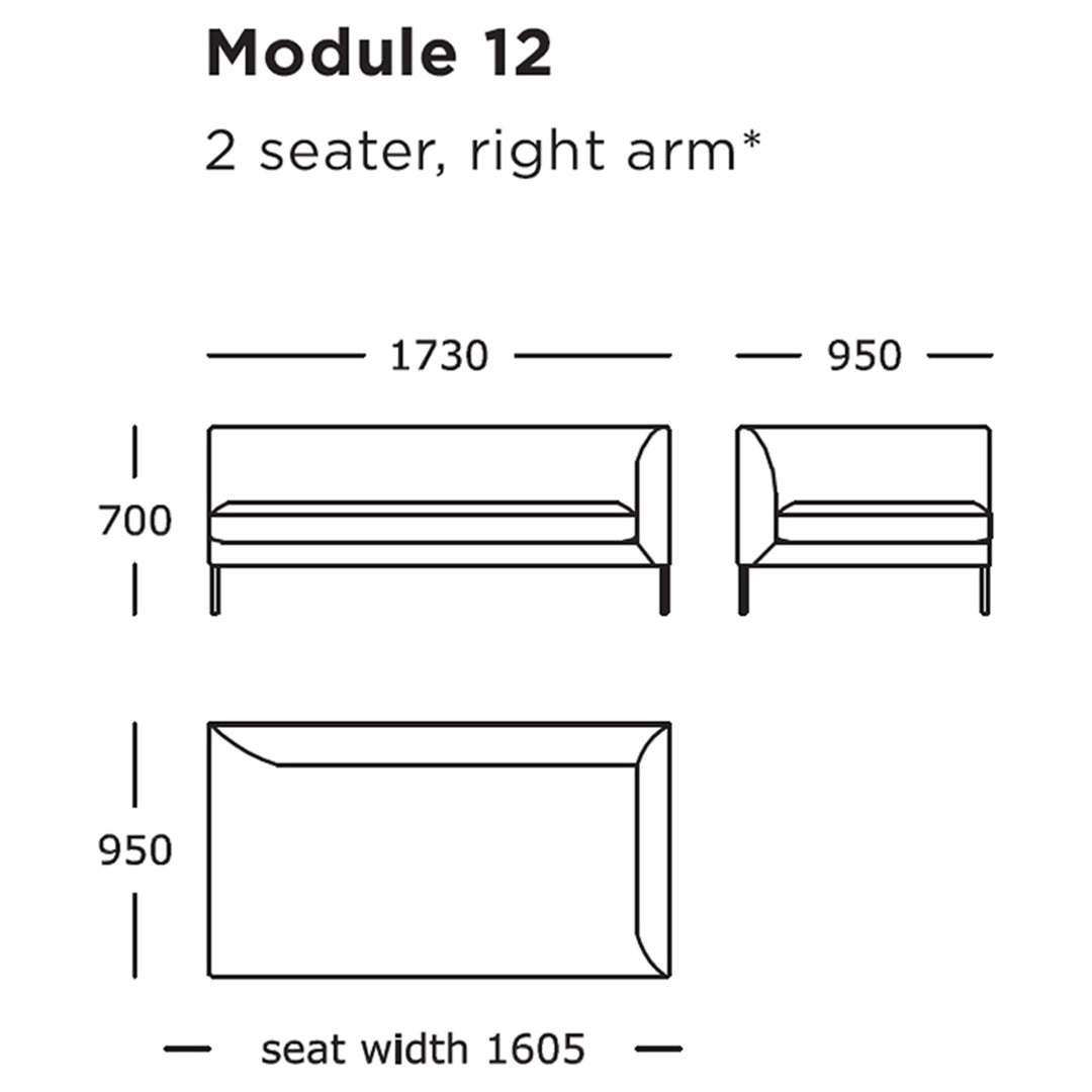 Modular Sofa Set - 9 & 16 Piece Configurable Sectional Couch for Living Room, Lounge & Home Theater Comfortable Seating Solution