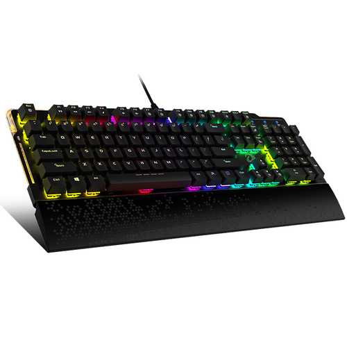 Dareu EK815 104-Key RGB Backlit Mechanical Gaming Keyboard with Brown Switches - Perfect for PC Gaming, Typing & Office Work