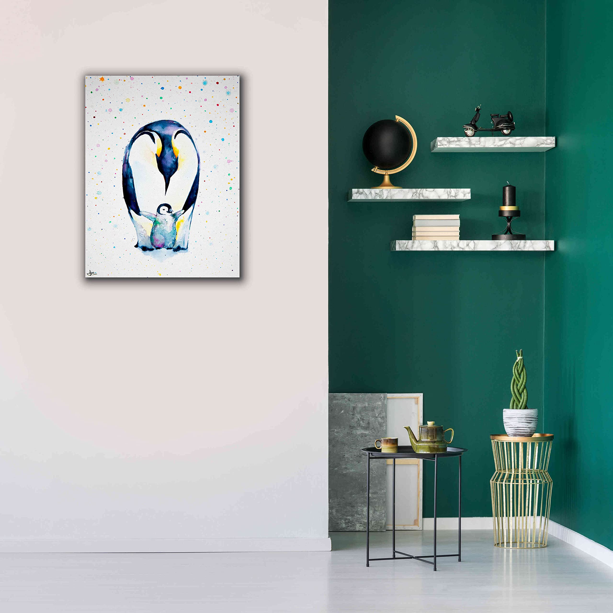 Little Steps by Marc Allante - Premium Giclee Canvas Wall Art Print 26x34 Inches - Perfect for Nursery, Kids Room Decor & Modern Home Wall Art