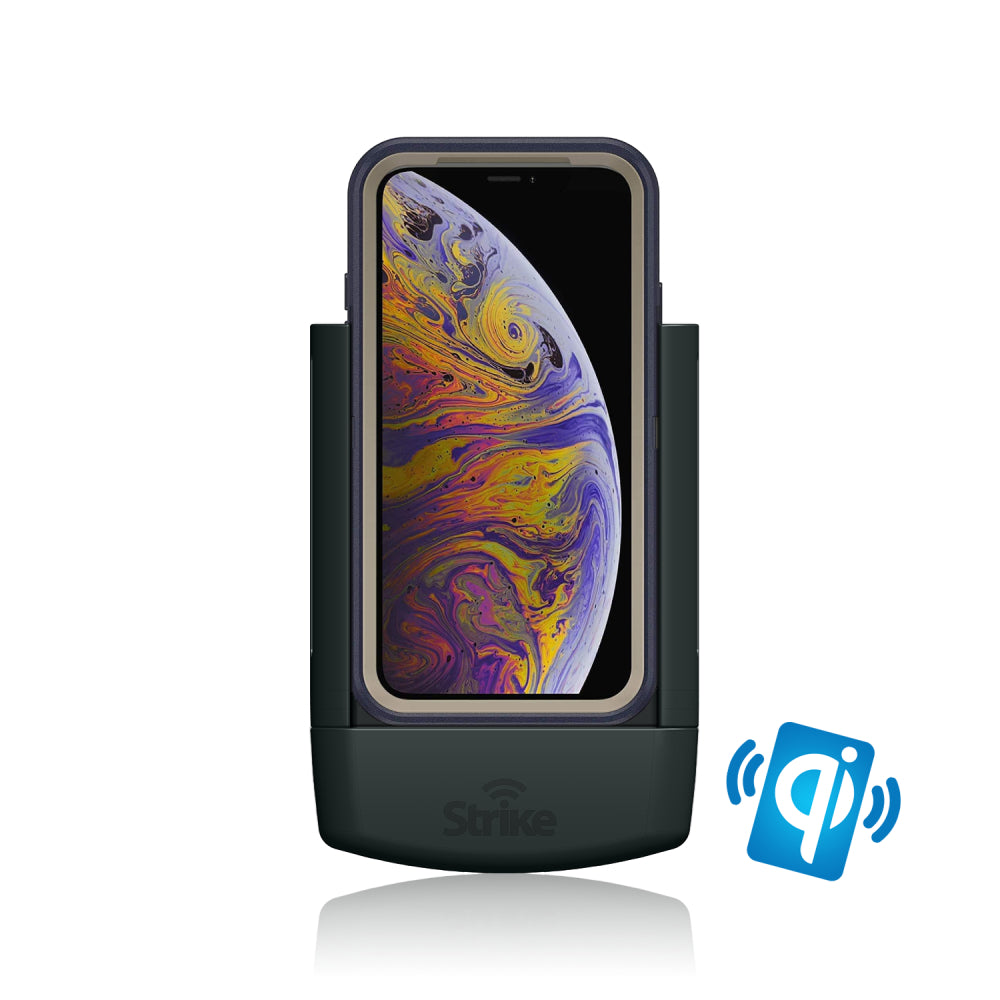iPhone Xs Max Wireless Charging Car Mount Holder - Compatible with OtterBox Defender Case - Hands-Free Charging for Safe Driving & Navigation