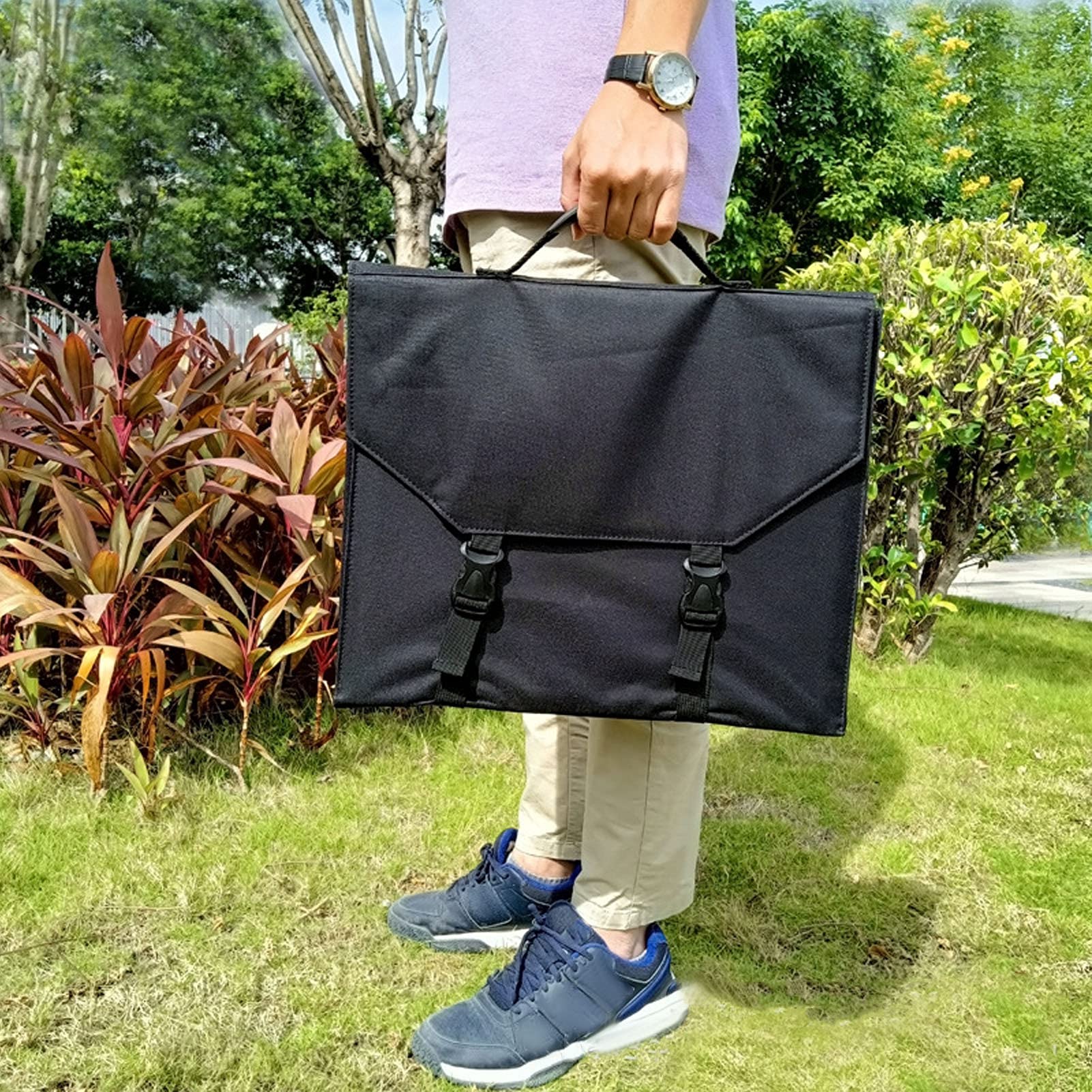 High-Efficiency Monocrystalline Solar Panel Generator - Portable & Lightweight Solar Power Kit for Laptops, Power Banks, Tablets - Perfect for Camping, Hiking, Outdoor Adventures & Emergency Power Backup