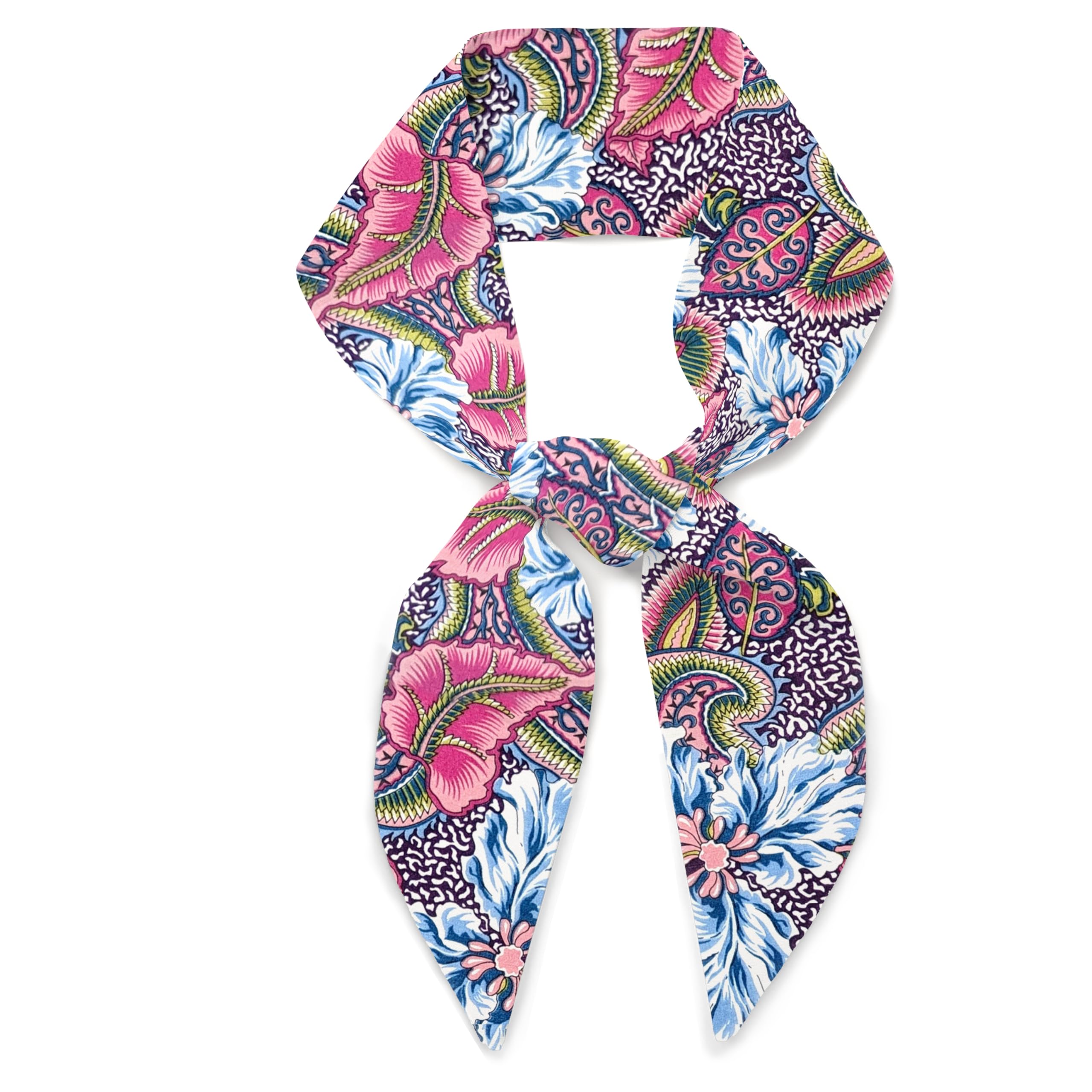 Liberty London 'Star Burst' Floral Skinny Scarf - Tana Lawn Cotton Scarf, Headband & Handbag Accessory | 3 Length Options | Perfect for Women's Fashion, Boho Outfits & Gift Giving