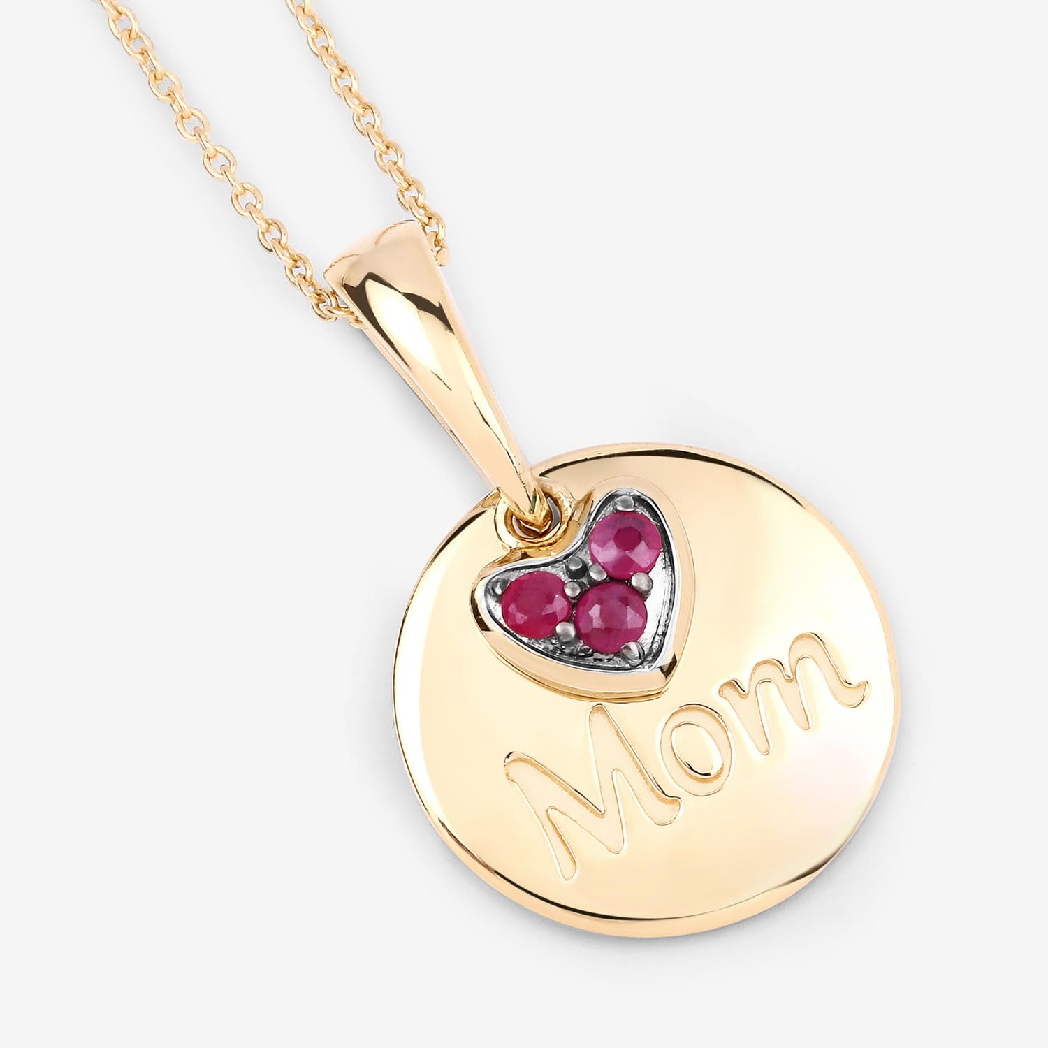 Authentic Ruby Pendant Necklace for Women - Elegant Gift for Mother's Day, Birthday & Anniversary | Perfect for Special Occasions & Everyday Wear
