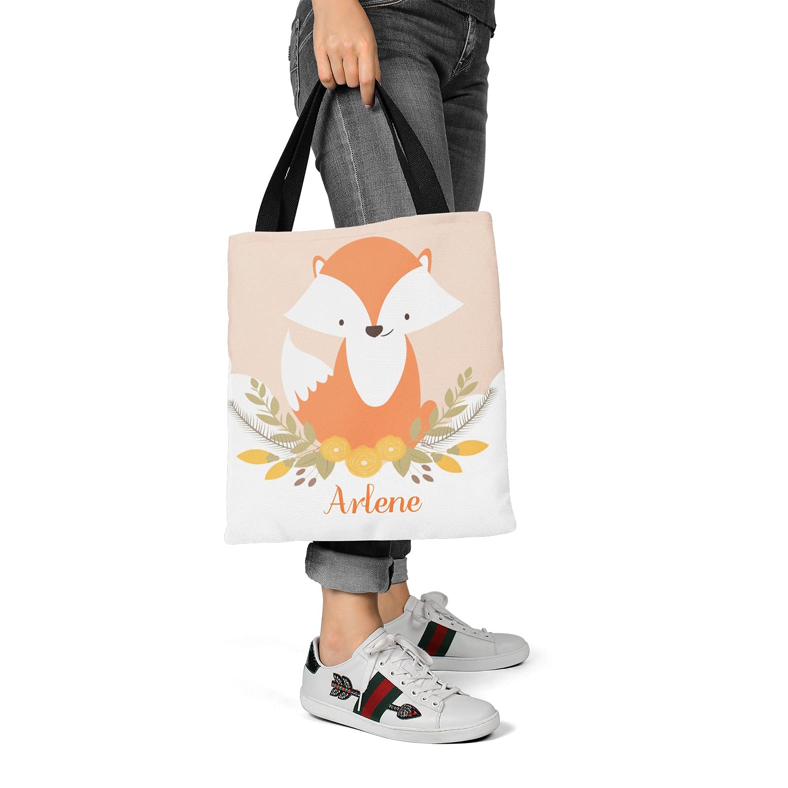 Personalized Koala Bear Stars Canvas Tote Bag - Eco-Friendly Reusable Shopping Bag for Women, Travel, School & Work | Cute Gift Idea for Animal Lovers & Nature Enthusiasts | Perfect for Groceries, Beach Trips & Daily Commute