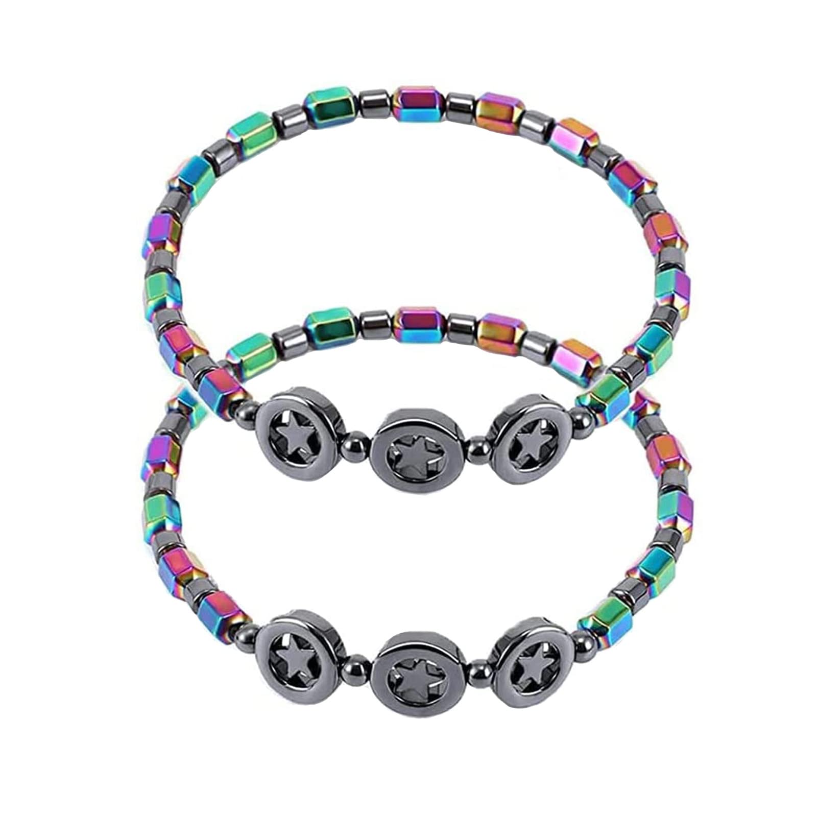 Magnetic Hematite Anklet for Women - Slim Energy Healing Bracelet with Hematite Stones for Weight Loss & Wellness - Perfect for Yoga, Meditation & Everyday Wear