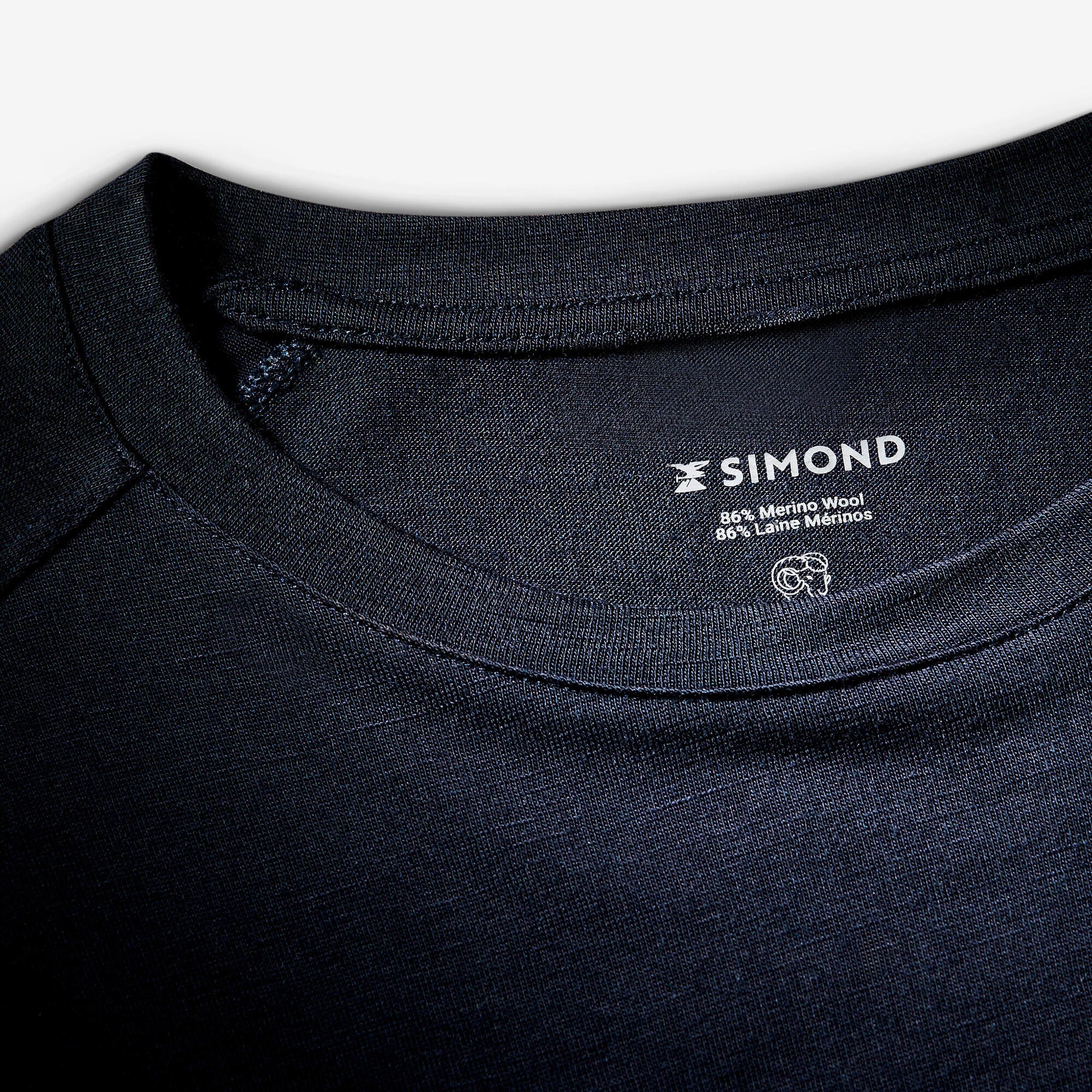 Simond Men's Merino Wool Long Sleeve T-Shirt - Soft, Breathable & Odor Resistant Base Layer for Hiking, Camping & Outdoor Activities