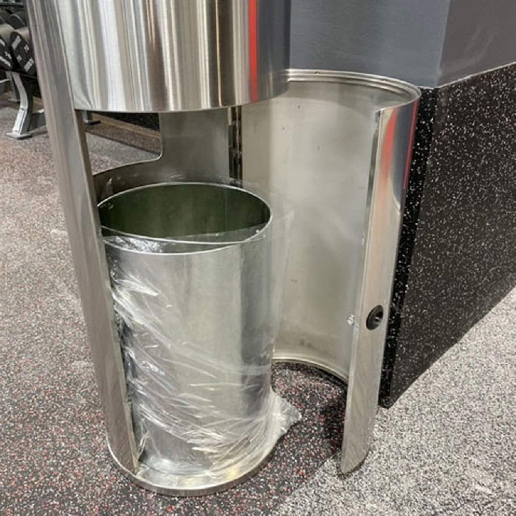 Modern Stainless Steel Trash Can with Lid - Kitchen & Bathroom Waste Bin for Home, Office, Restaurant - Odor-Proof & Durable Garbage Container for Indoor Use