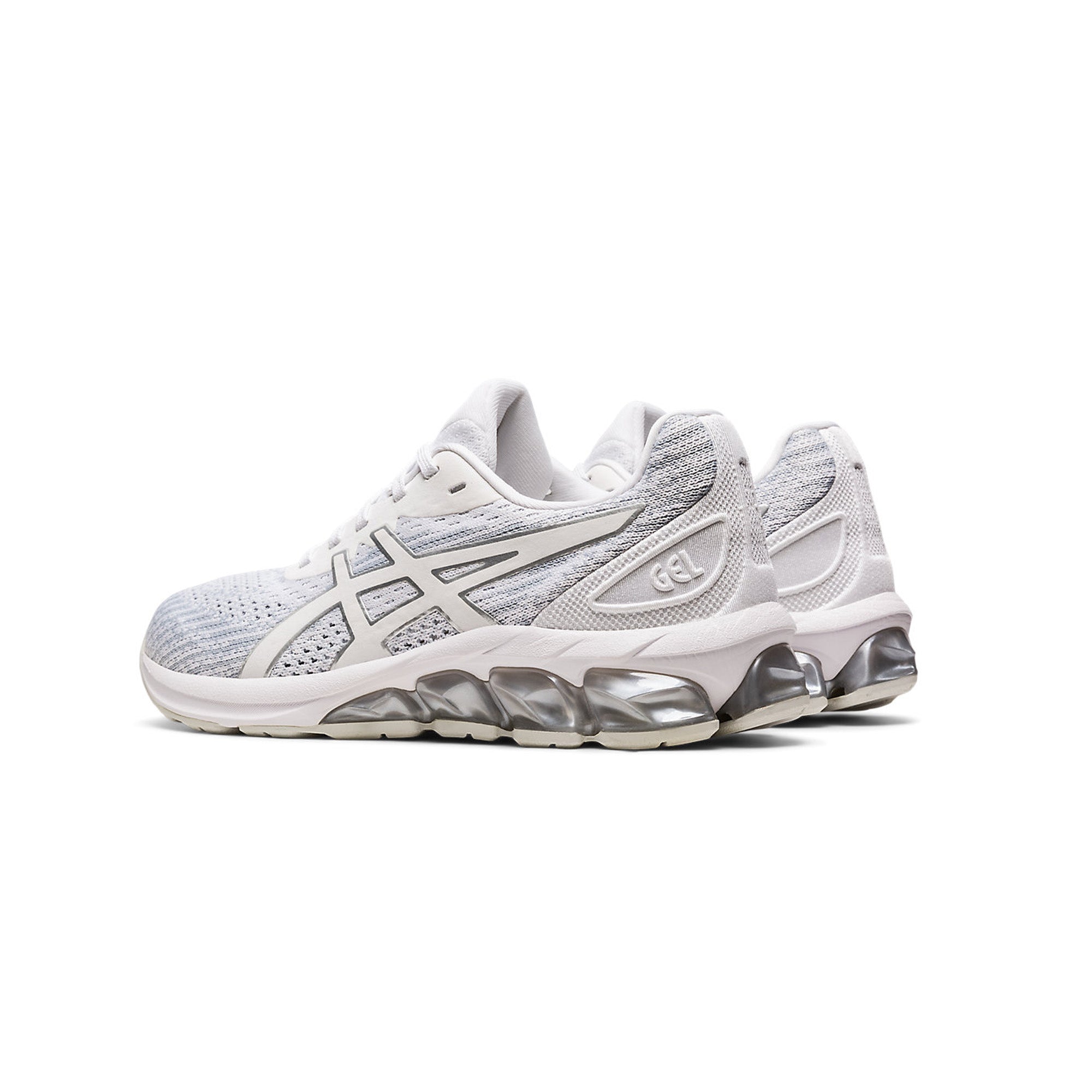 ASICS GEL QUANTUM 180 VII KNIT Women's Running Shoes - White/Glacier Grey - Lightweight Cushioned Sneakers for Jogging, Gym & Everyday Wear
