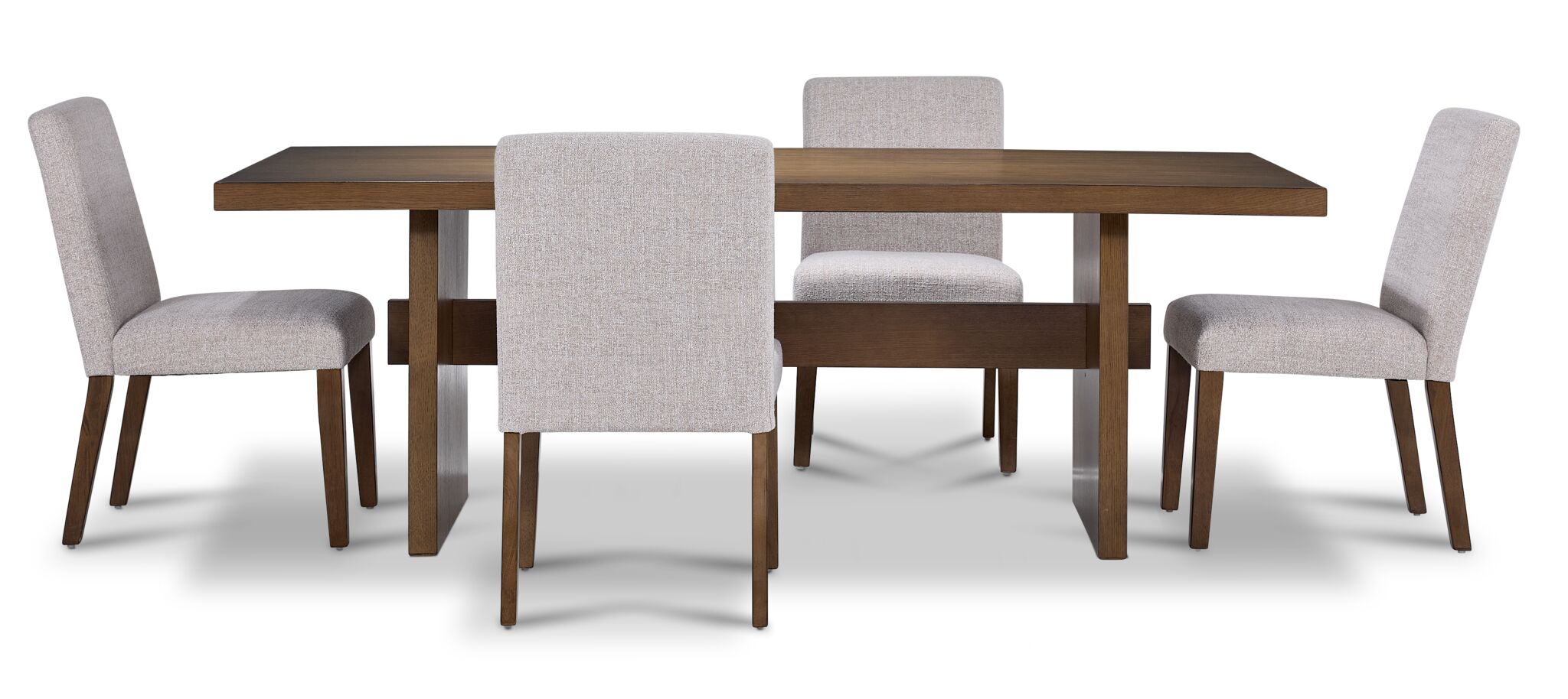 5-Piece Biscotti Dining Set in Light Brown - Perfect for Kitchen, Dining Room & Small Spaces