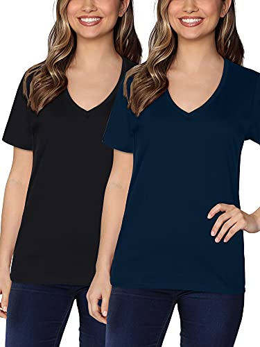 V-neck - 2 Pack - Black/Navy