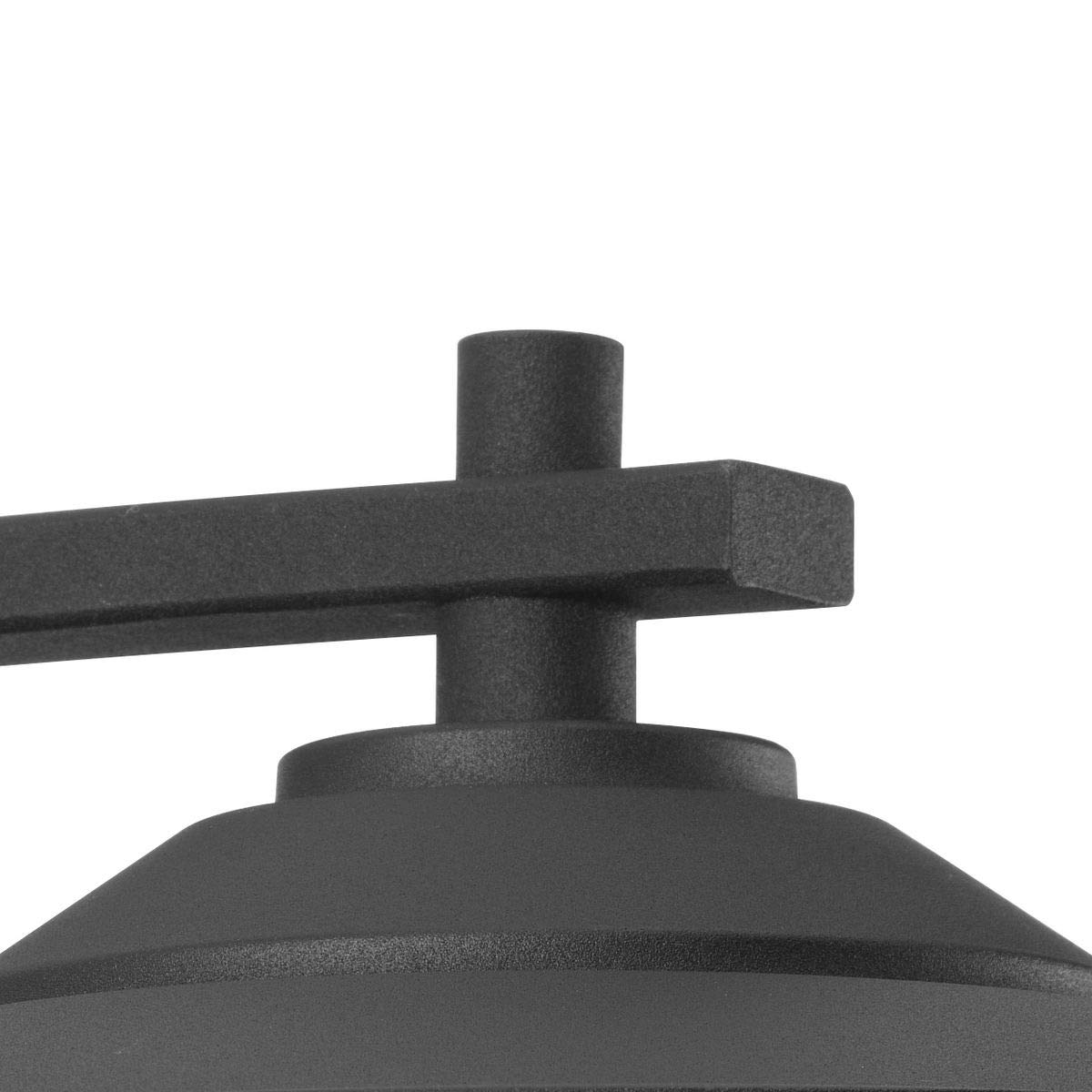 Progress Lighting East Haven LED 1-Light Outdoor Wall Lantern - Clear Seeded Glass, Textured Black Finish - Weatherproof Transitional Design for Porch, Patio & Entryway Lighting