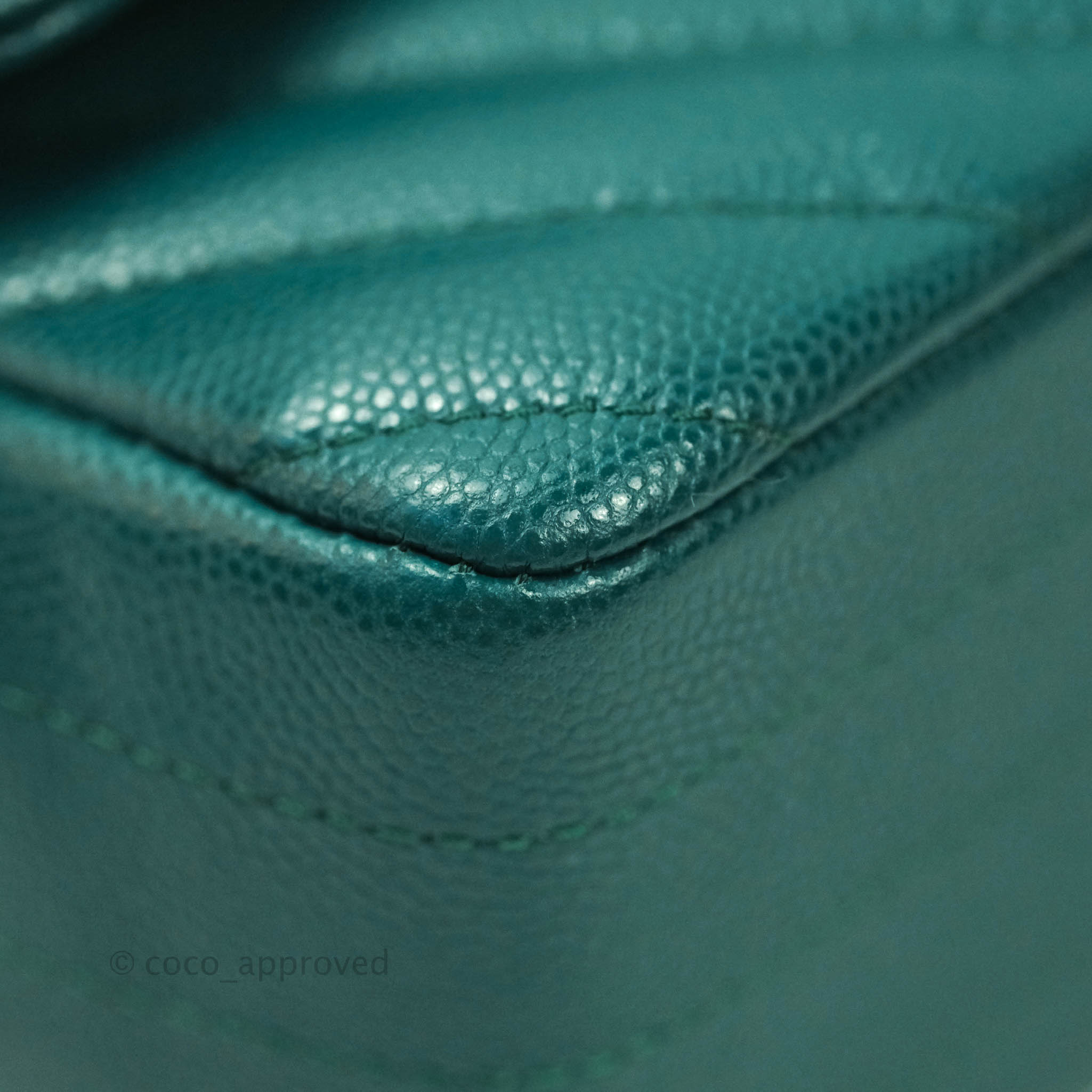 Chanel Chevron Mini Rectangular Caviar Leather Flap Bag - Dark Green with Gold Hardware | Luxury Crossbody Purse for Women, Perfect for Evening Events & Date Nights