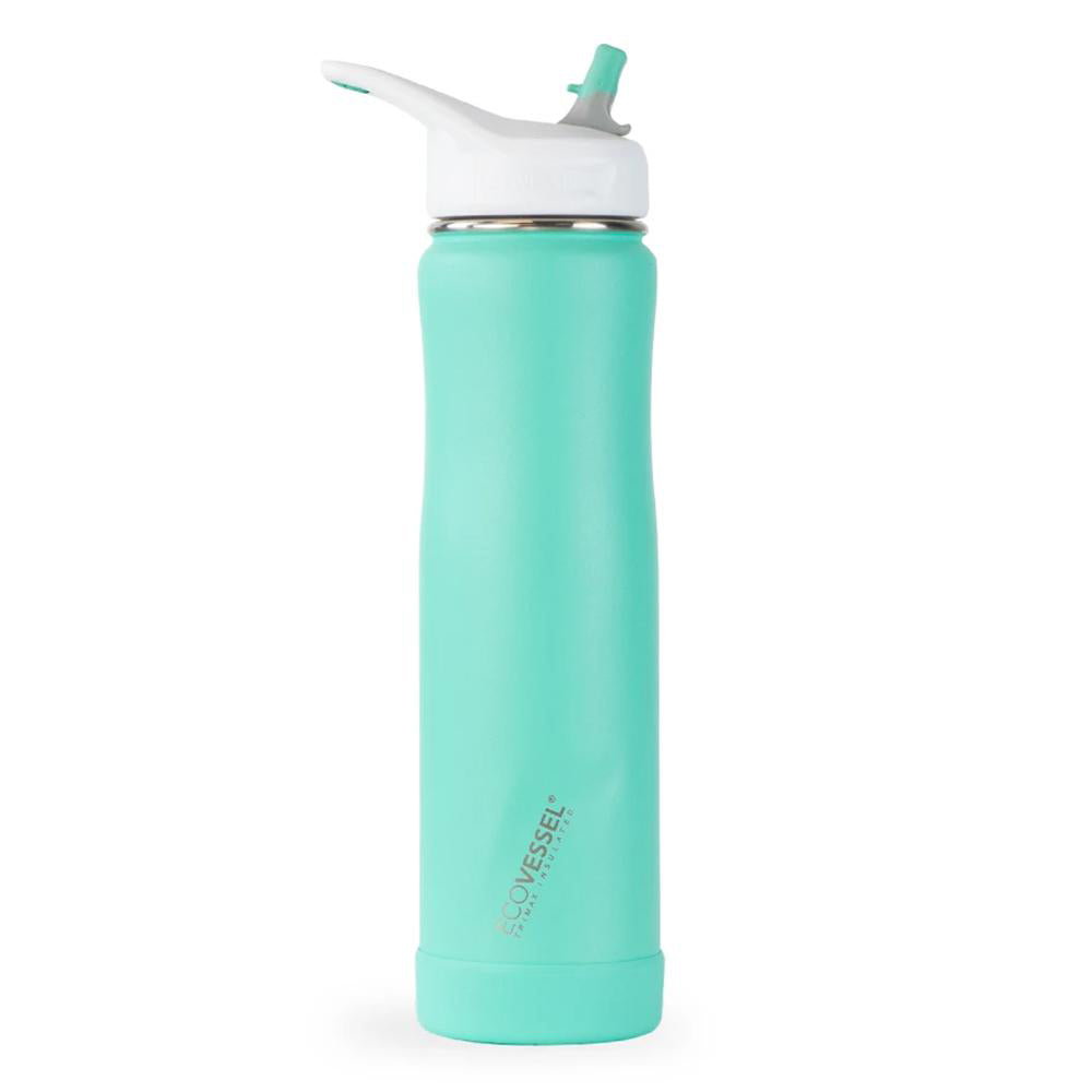 EcoVessel The Summit 24oz Stainless Steel Water Bottle with Straw - Insulated, Leak Proof & BPA Free - Perfect for Hiking, Gym & Outdoor Activities