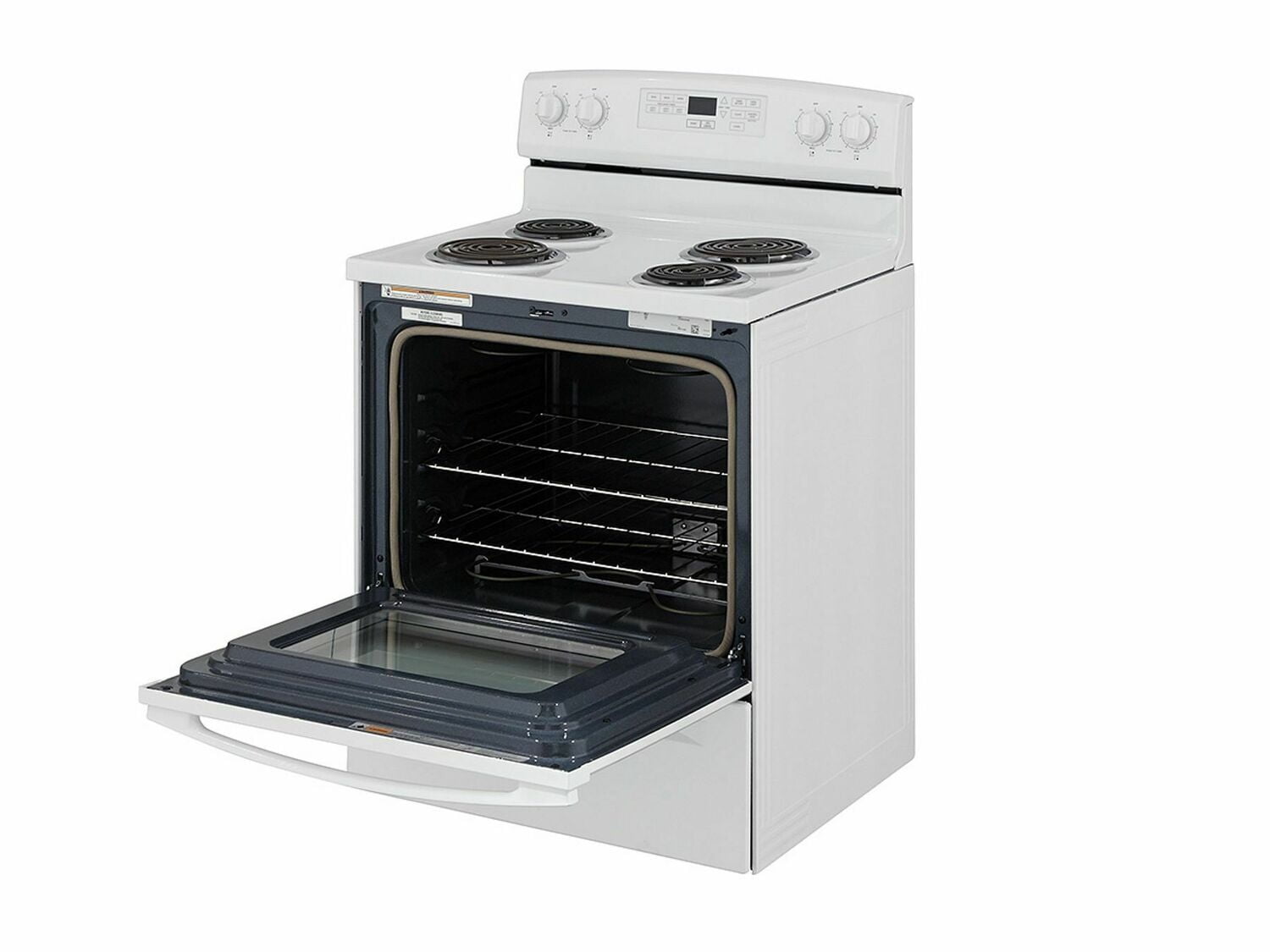 Amana ACR4503SFW 30 Inch White Electric Range with Self-Cleaning Option - Perfect for Modern Kitchens & Home Cooking