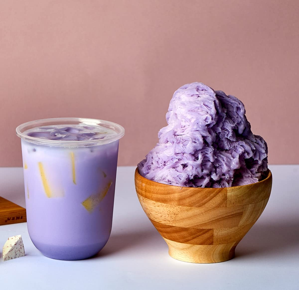 Bossen Snow Ice Powder - Premium Taro Flavor for Shaved Ice Desserts, Bubble Tea & Smoothies | Perfect for Summer Treats & Party Snacks