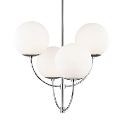 Carrie 4-Light Chandelier - Modern Crystal Ceiling Light Fixture for Dining Room, Bedroom & Living Room Decor