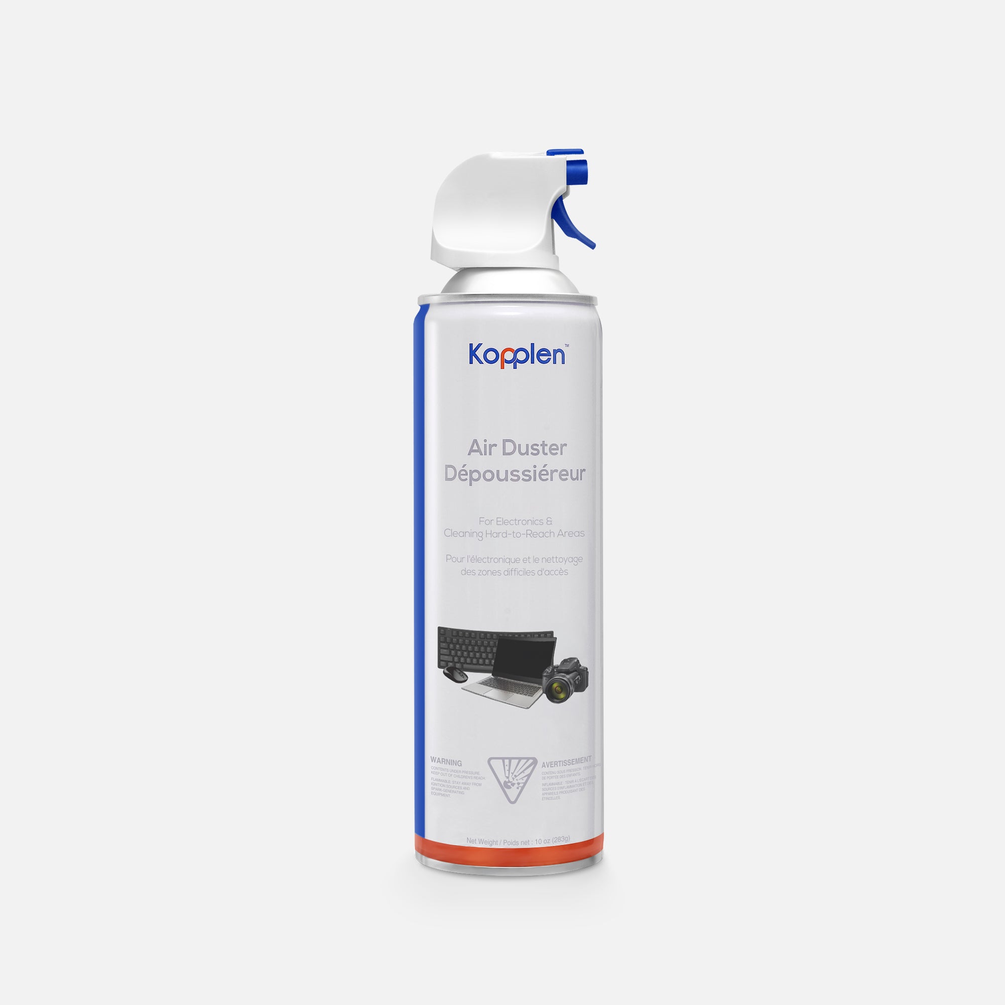 10oz Compressed Air Duster for Electronics Cleaning - Perfect for Keyboards, Computers, Laptops & Office Equipment Maintenance