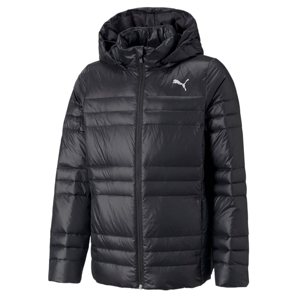 Puma Kids Girls Lightweight Goose Down Jacket - Warm Winter Coat for Outdoor Activities - Black - Perfect for School, Playdates & Cold Weather Adventures