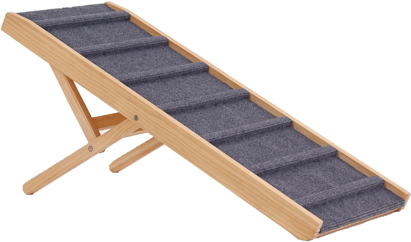 Extra Large Dog Ramp for Beds, Cars & Couches - Heavy Duty Pet Stairs for Small to Large Dogs - Helps Pets Climb onto Furniture, Trucks & SUVs - Perfect for Elderly Dogs & Post-Surgery Recovery