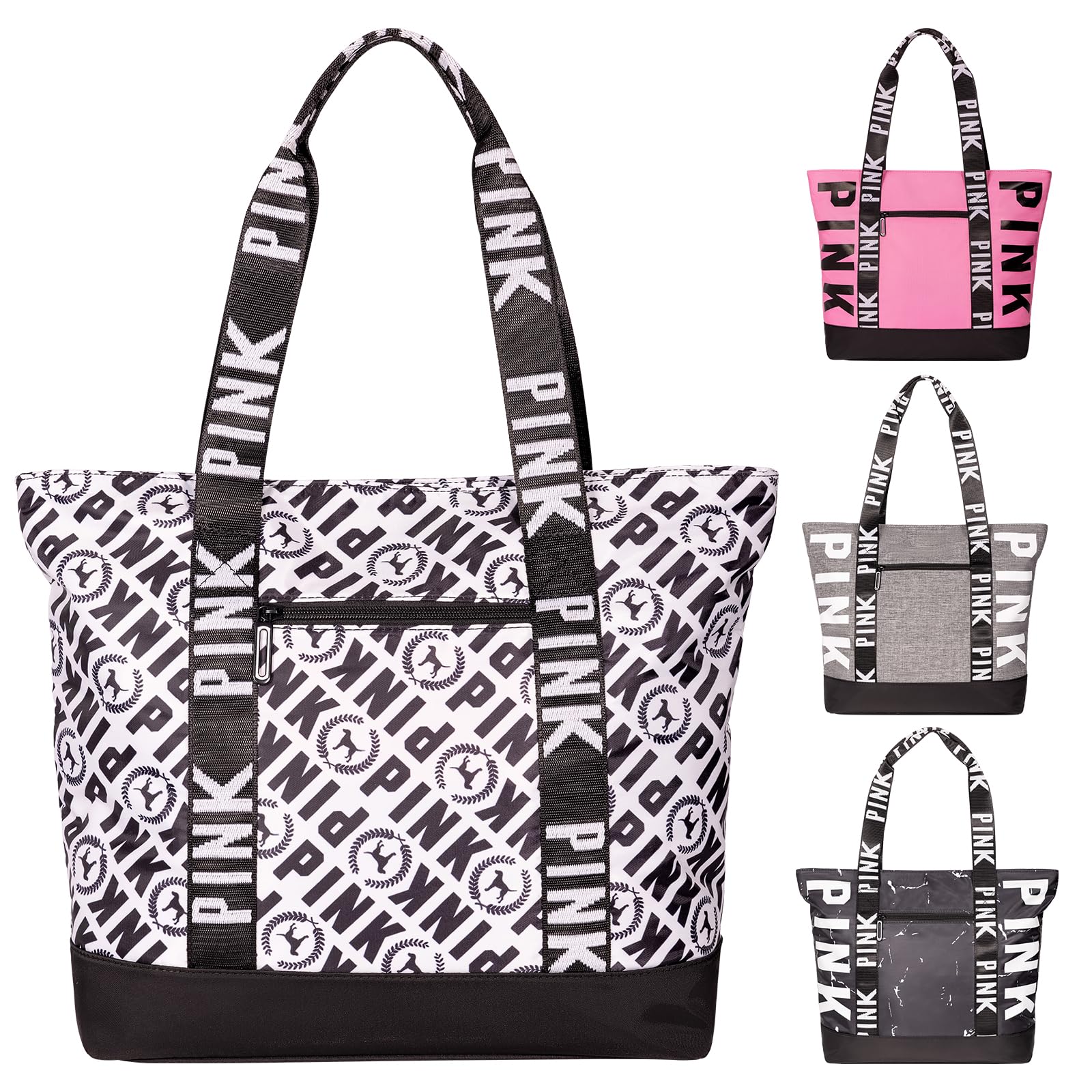 Eurovicky Large Waterproof Beach Bag for Women - Stylish Travel Tote with High Capacity for Daily Use, Shopping, and Vacation | Perfect for Pool, Beach, Gym & Weekend Getaways