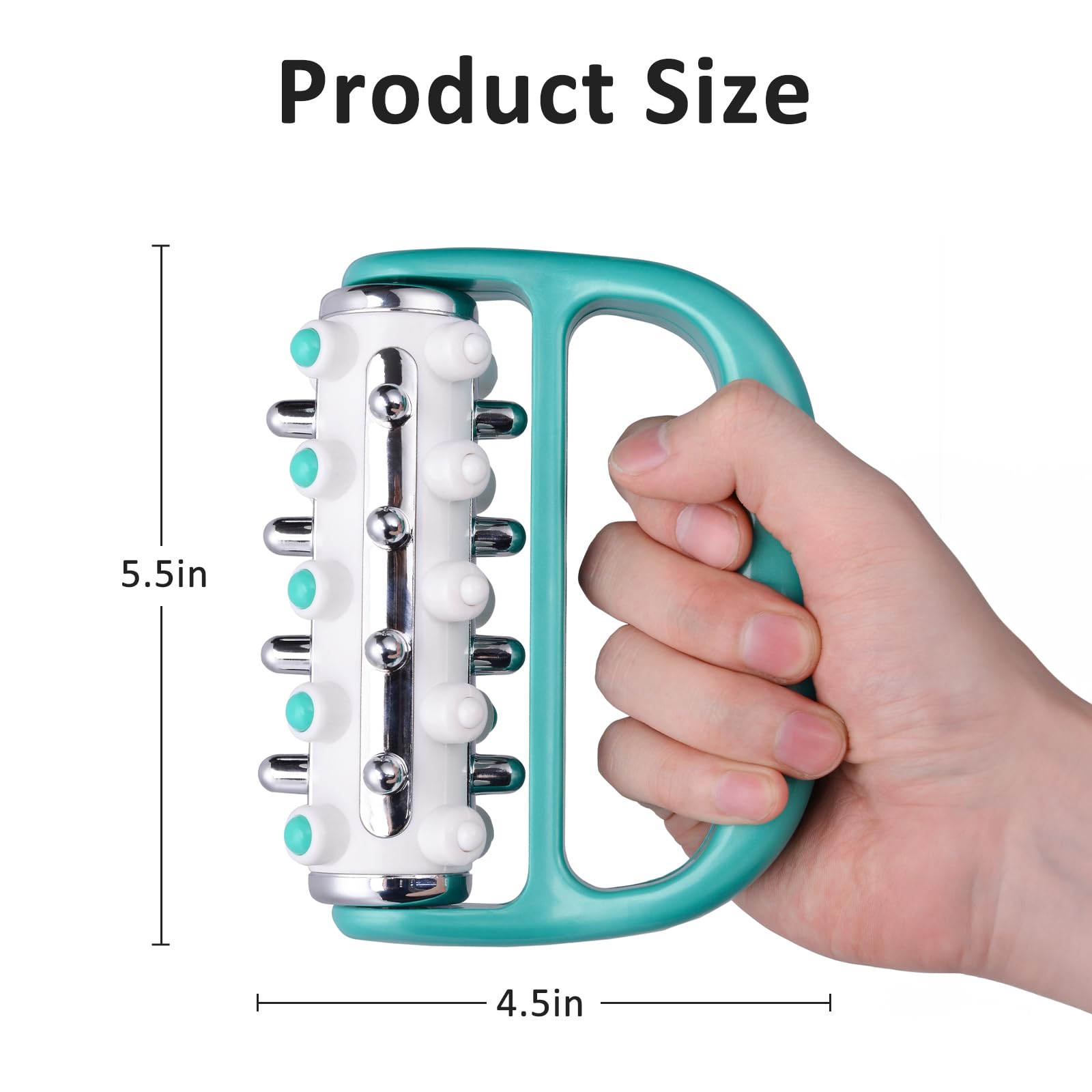 Coolife Fascia Release & Cellulite Massage Roller - Deep Tissue Myofascial Massager Tool for Muscle Pain Relief & Cellulite Reduction - Perfect for Post-Workout Recovery, Physical Therapy & Home Spa Treatments (Men & Women)
